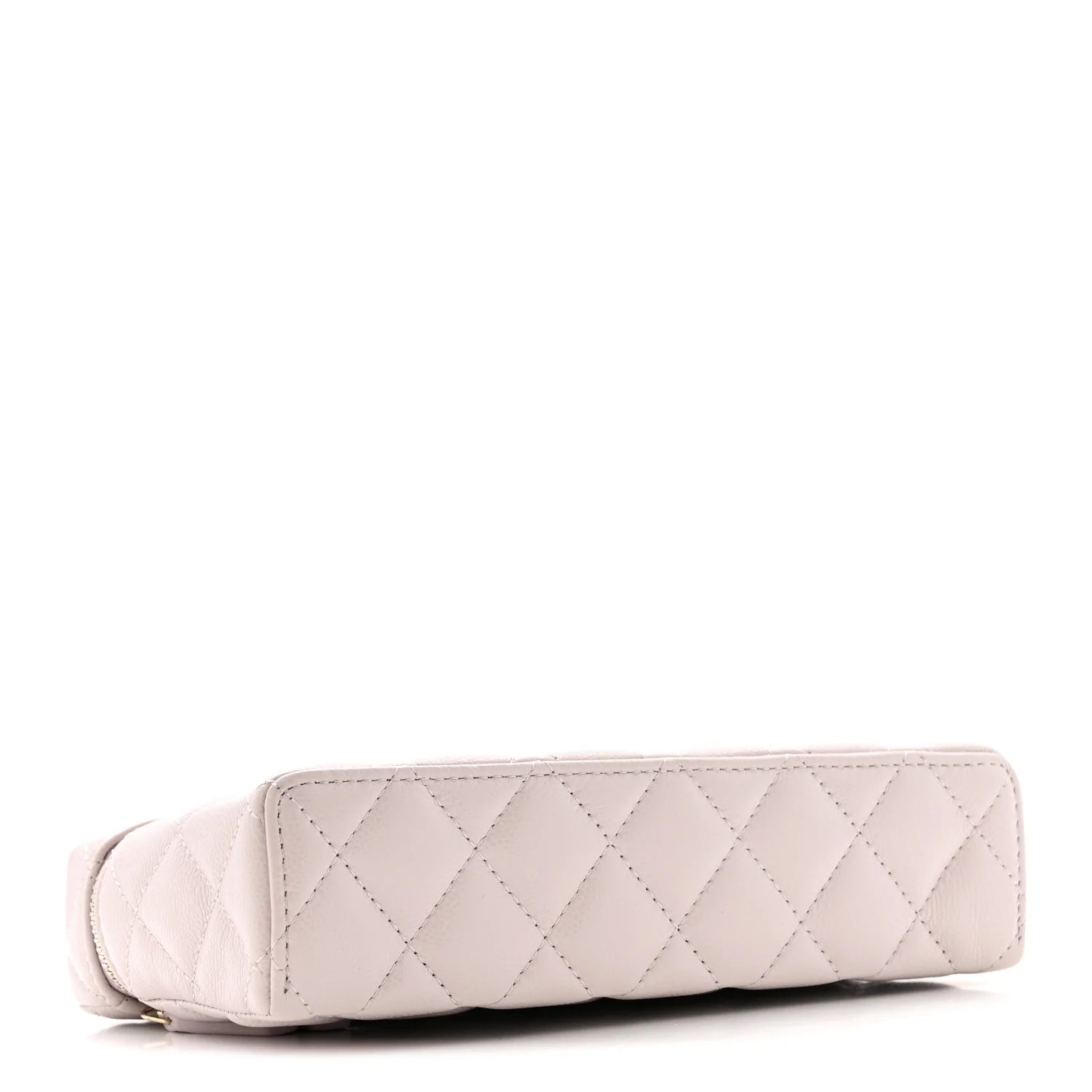 Caviar Quilted Top Handle Slim Vanity With Chain Light Purple - Top Club