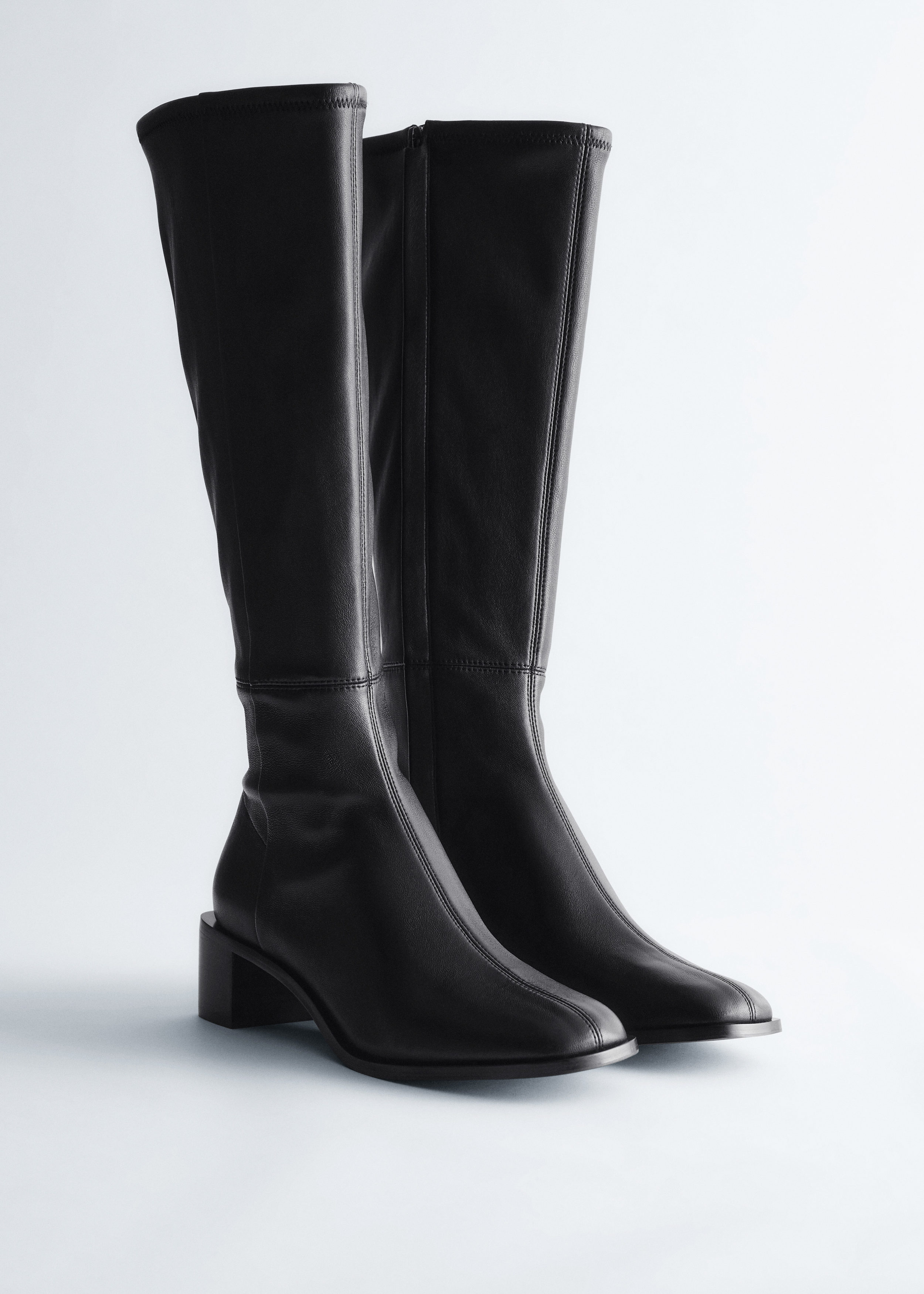 & Other Stories KNEE-HIGH NAPPA SOCK BOOTS