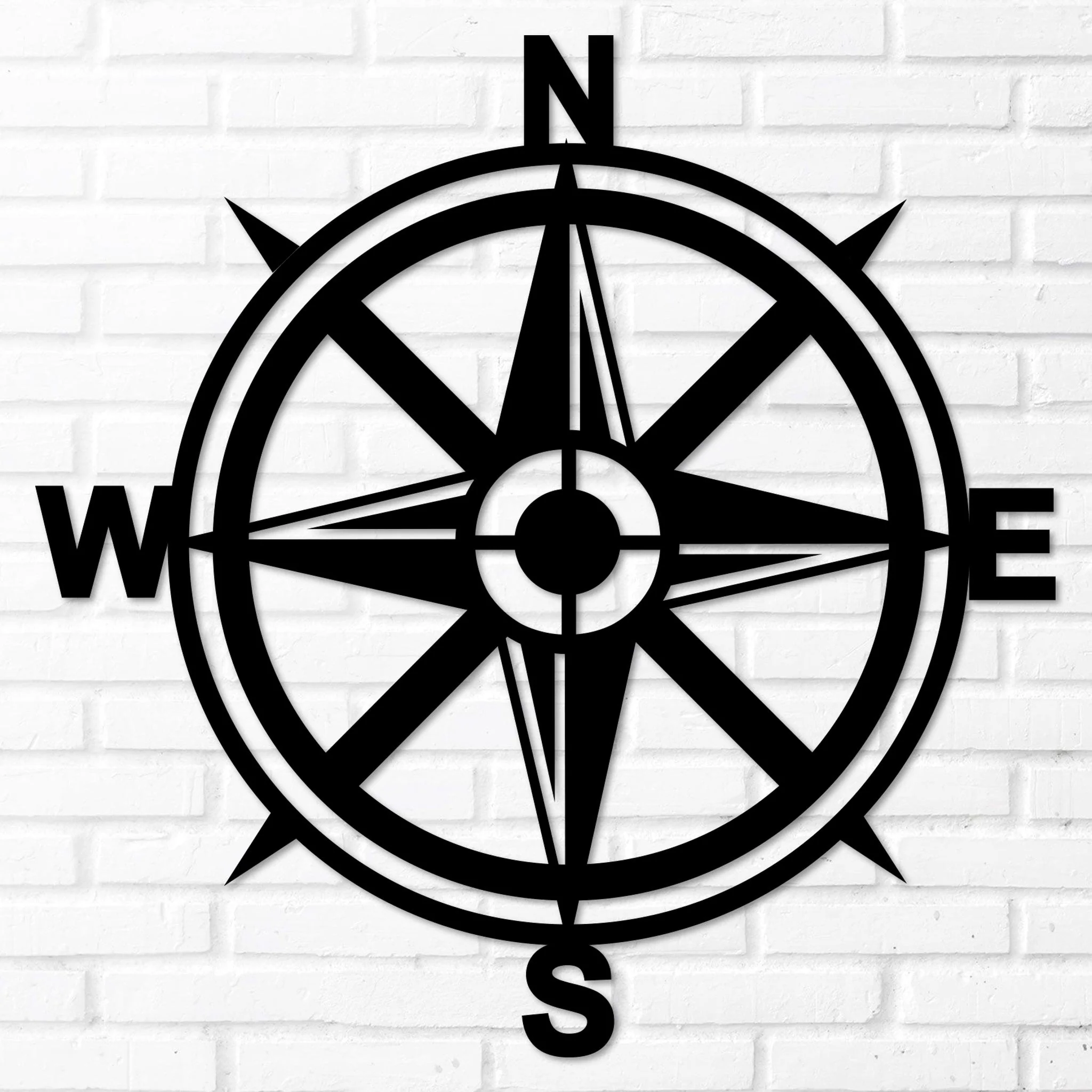 Metal Compass Wall Art - Alvarez Pro Painting LLC