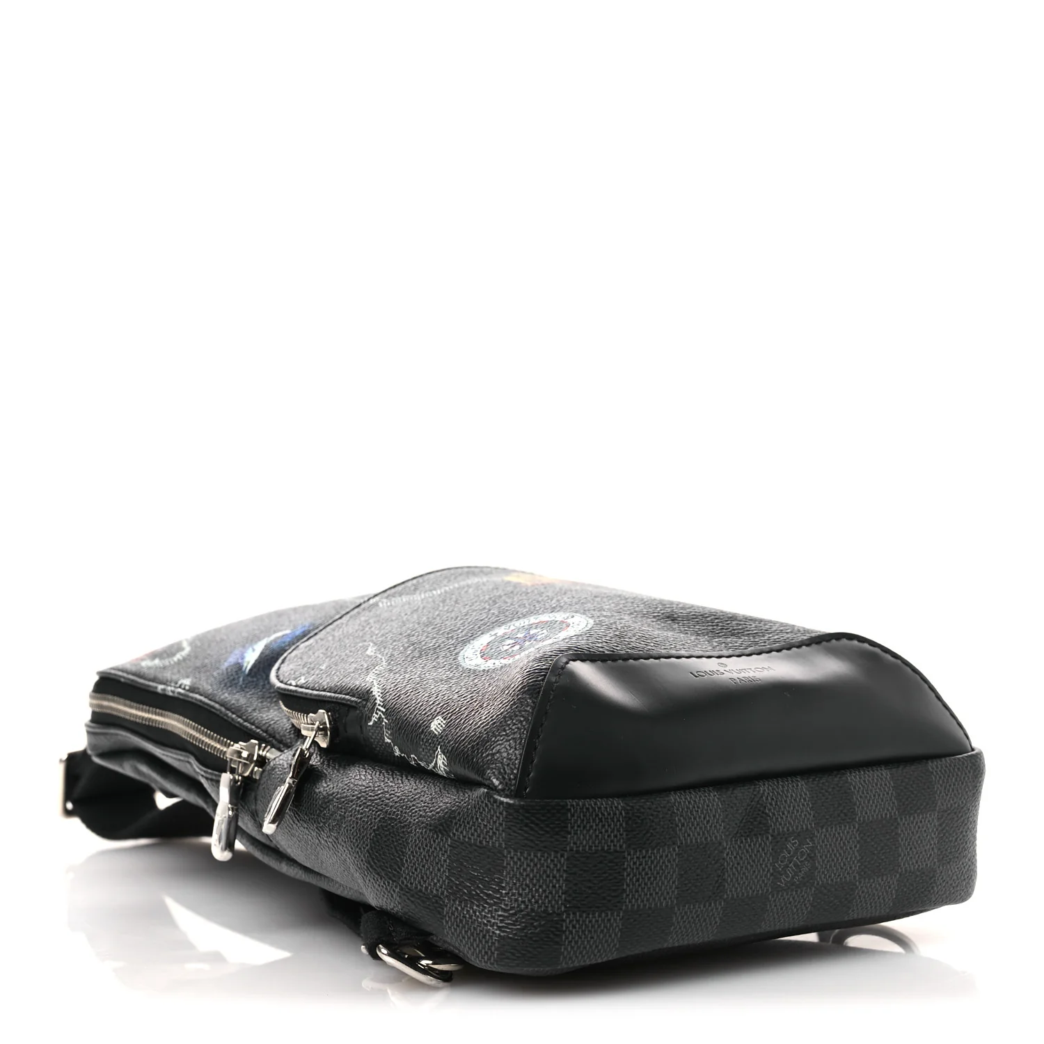 Damier Graphite World Map Avenue Sling Backpack - Top Club