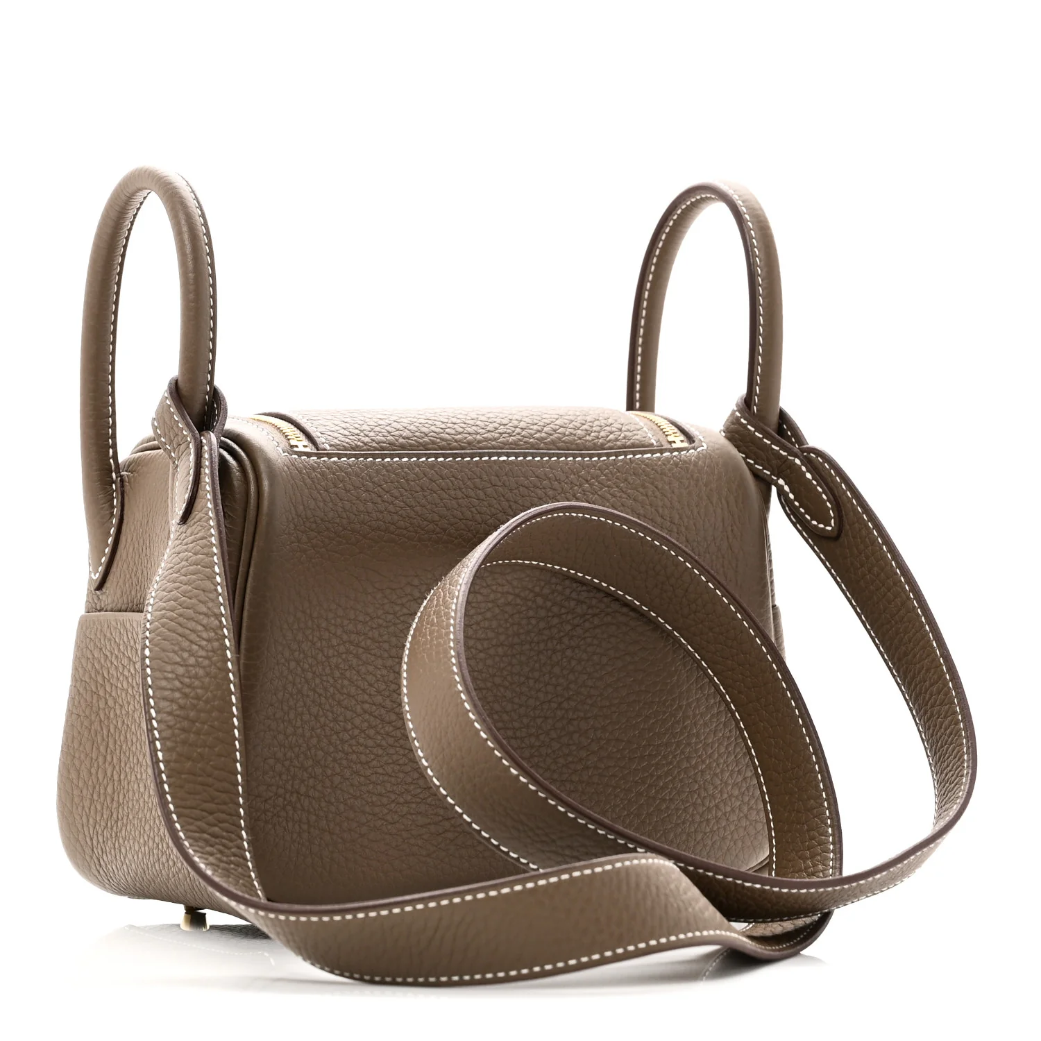 Taurillon Clemence Mini Lindy 20 Etoupe - Top Club