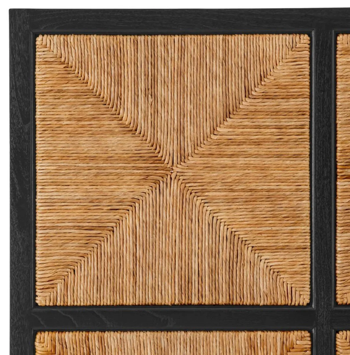 Luxury bed headboard natural / black 290 cm - luxury bedroom furniture