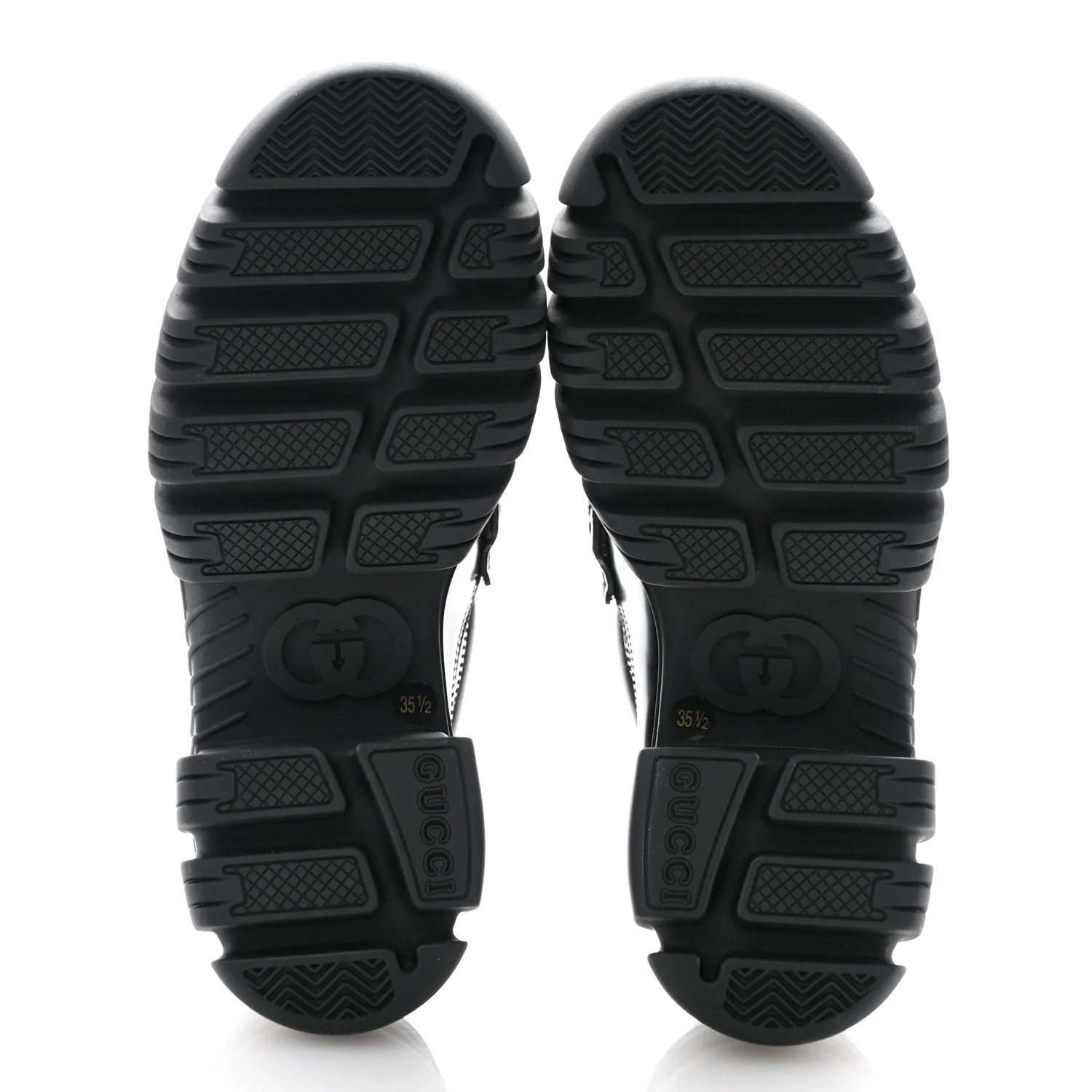 Magnum Calfskin Nappa Samoa Womens Horsebit Platform Chunky Lug Sole 40mm Loafers 35.5 Black - Top Club
