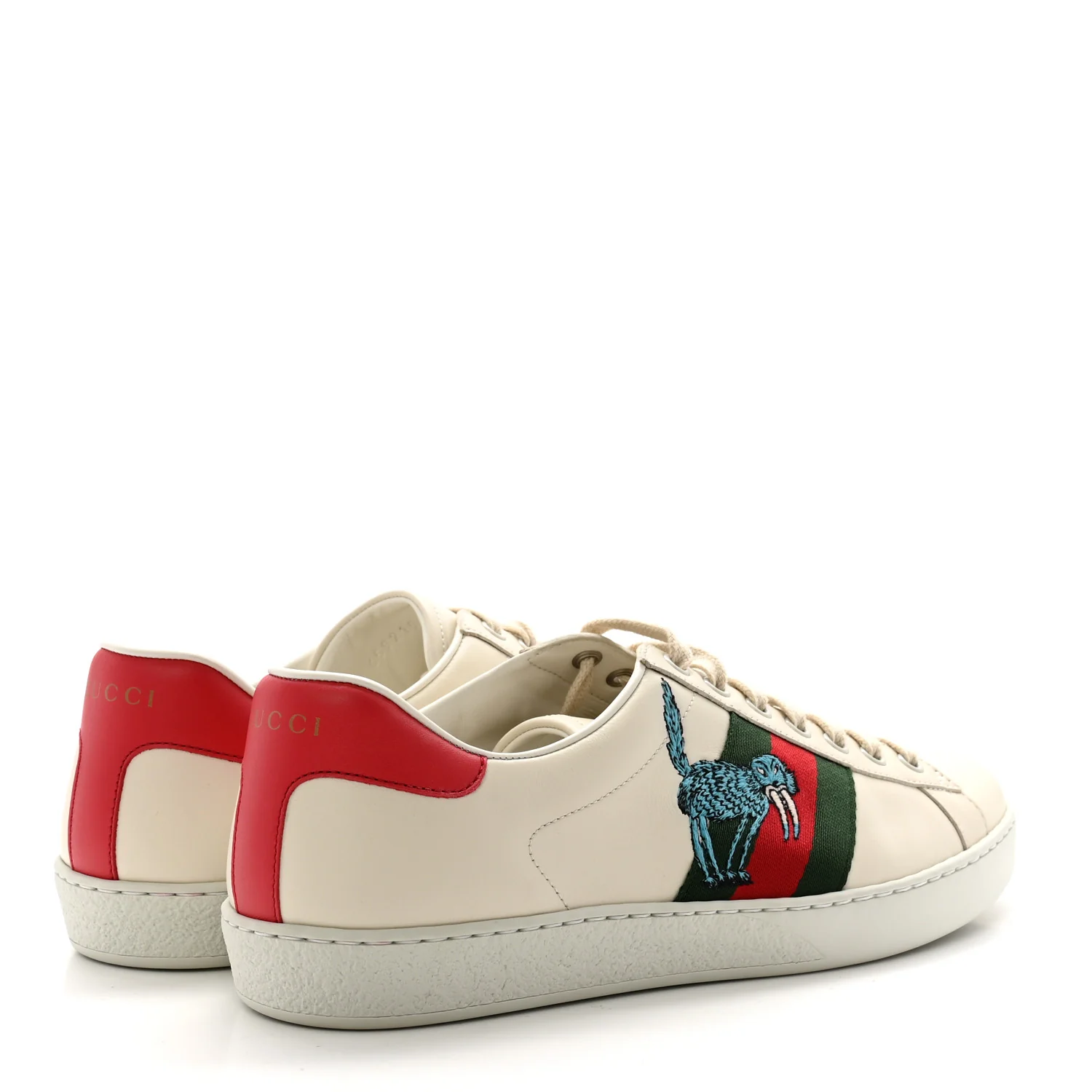 X FREYA HARTAS Calfskin Miro Soft Web Mythical Creature Embroidered Mens Ace Sneakers 9.5 New Mystic White - Top Club