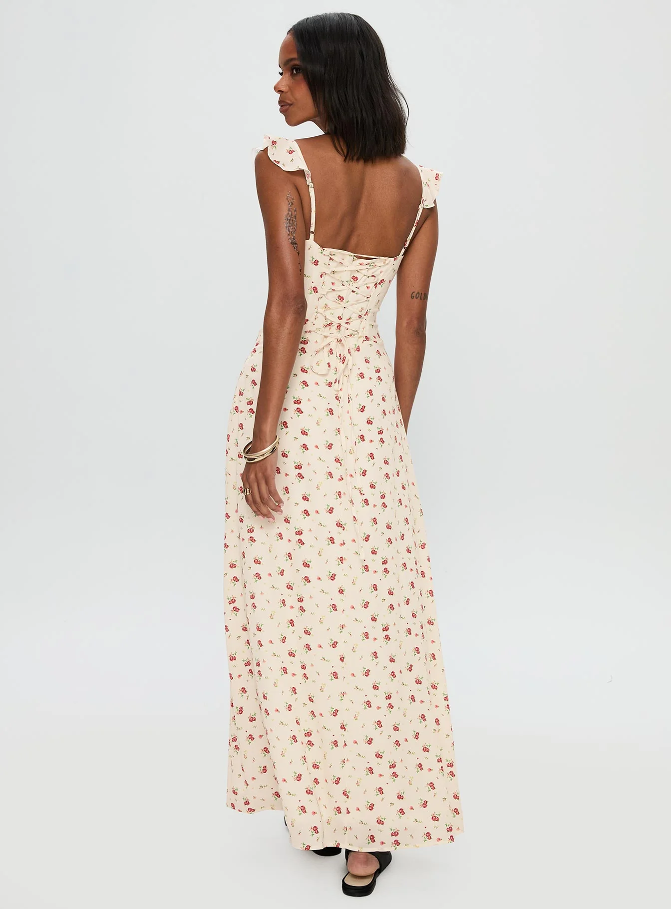 Maryana Maxi Dress Cream / Multi