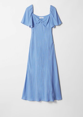 & Other Stories FLUTTER-SLEEVE MIDI DRESS