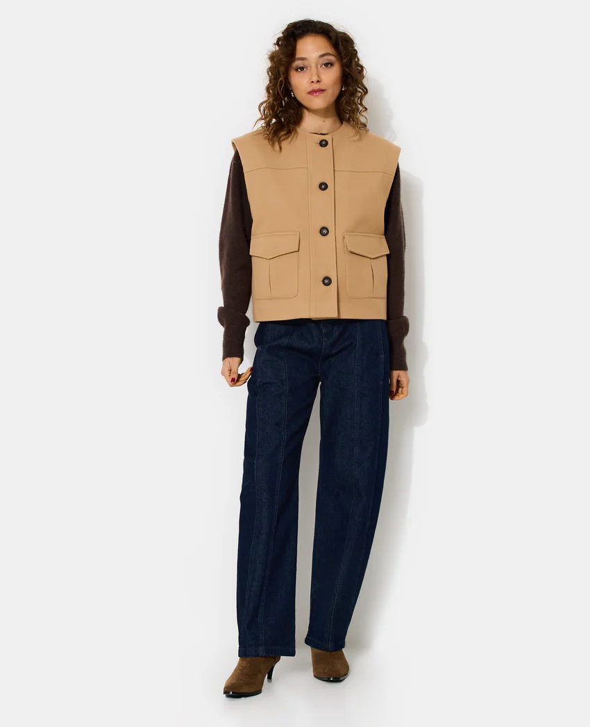 Pimkie Veste sans manches effet drap de laine