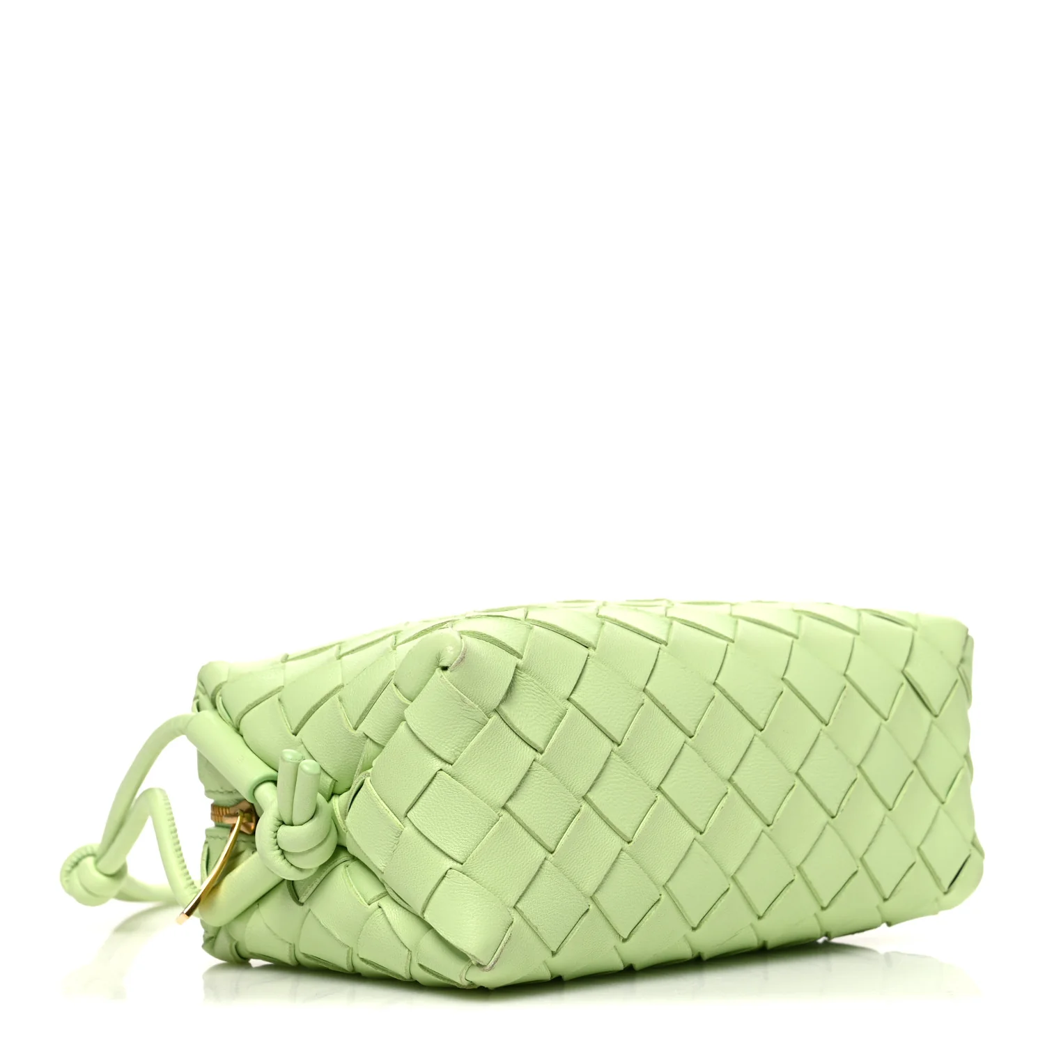 Nappa Intrecciato Mini Loop Camera Bag Fennel - Top Club