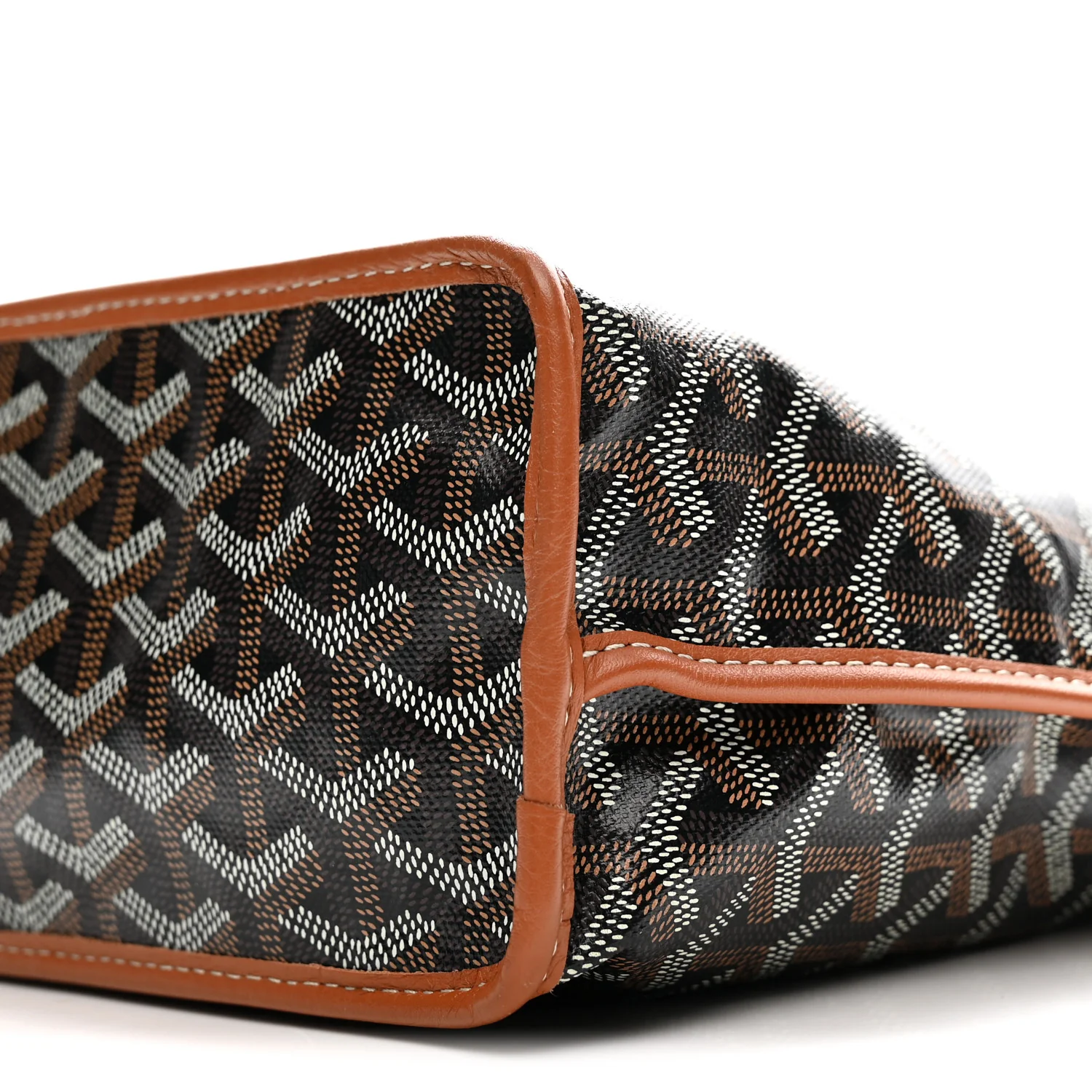 Goyardine Reversible Mini Anjou Black Gold - Top Club
