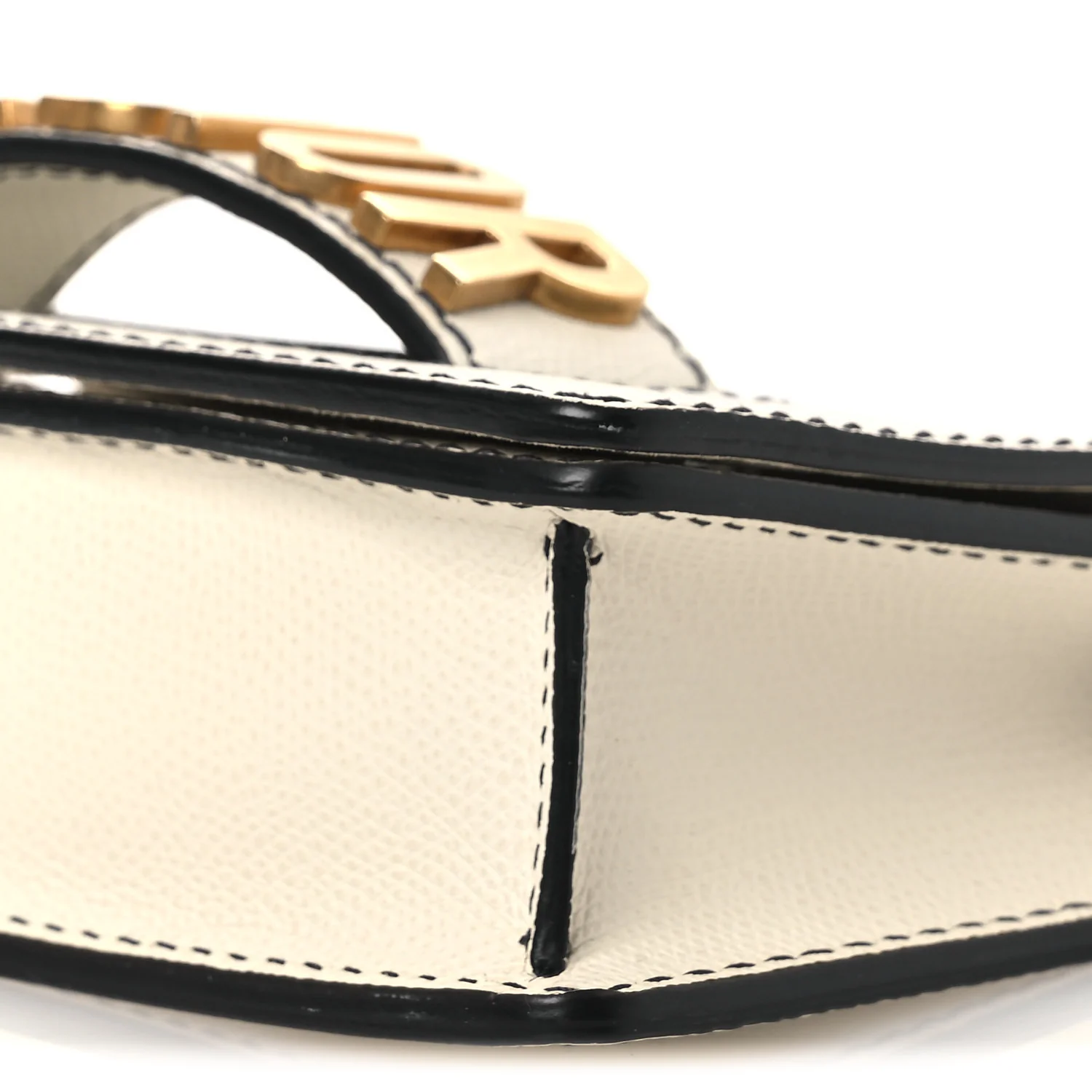 Grained Calfskin Mini J'Adior Chain Flap Bag Latte - Top Club