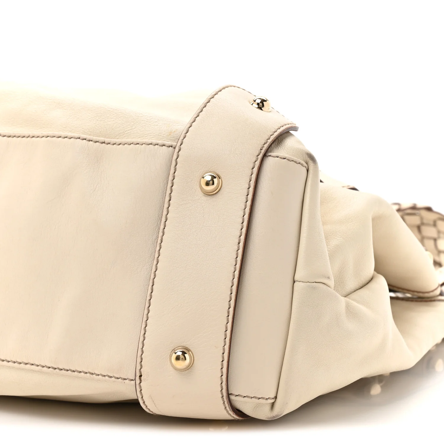 Calfskin Medium Pelham Shoulder Bag Off White - Top Club