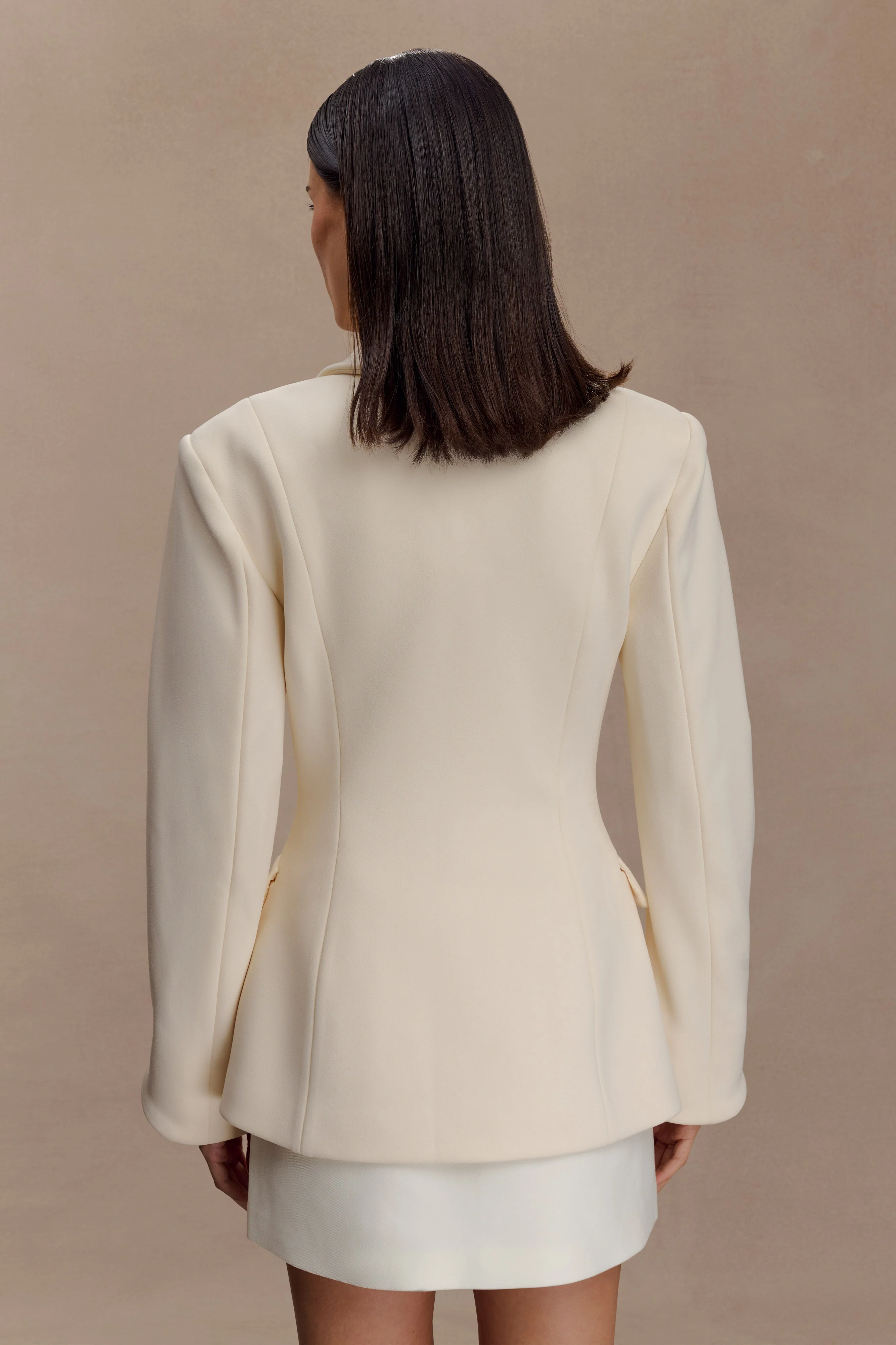 Wesley Structured Blazer - Buttercream