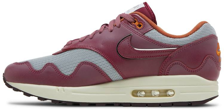 Patta x Air Max 1  Rush Maroon  DO9549-001 - Sneaker Replica Workshop