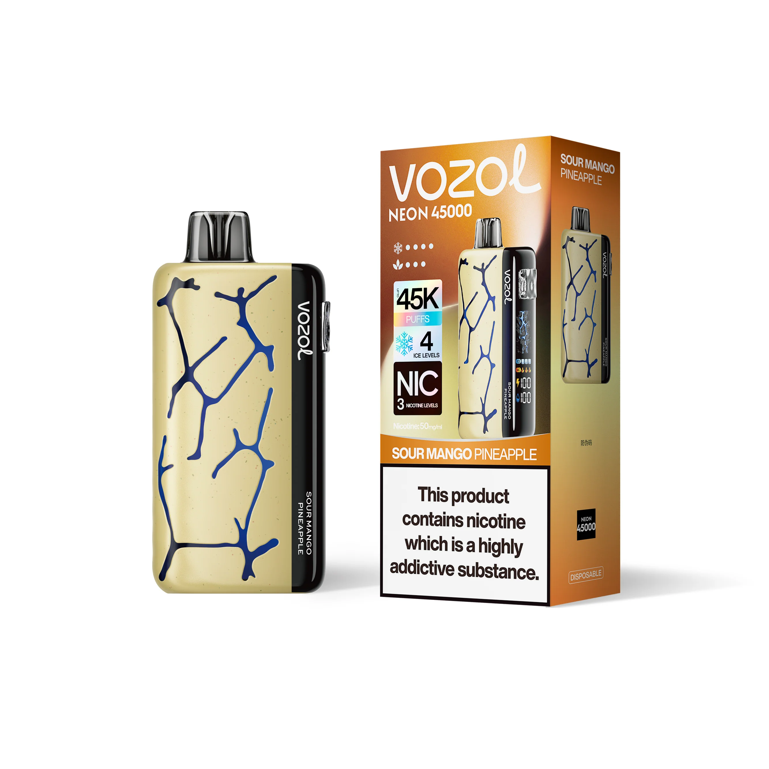 VOZOL NEON 45K Disposable Vape (All Flavours)