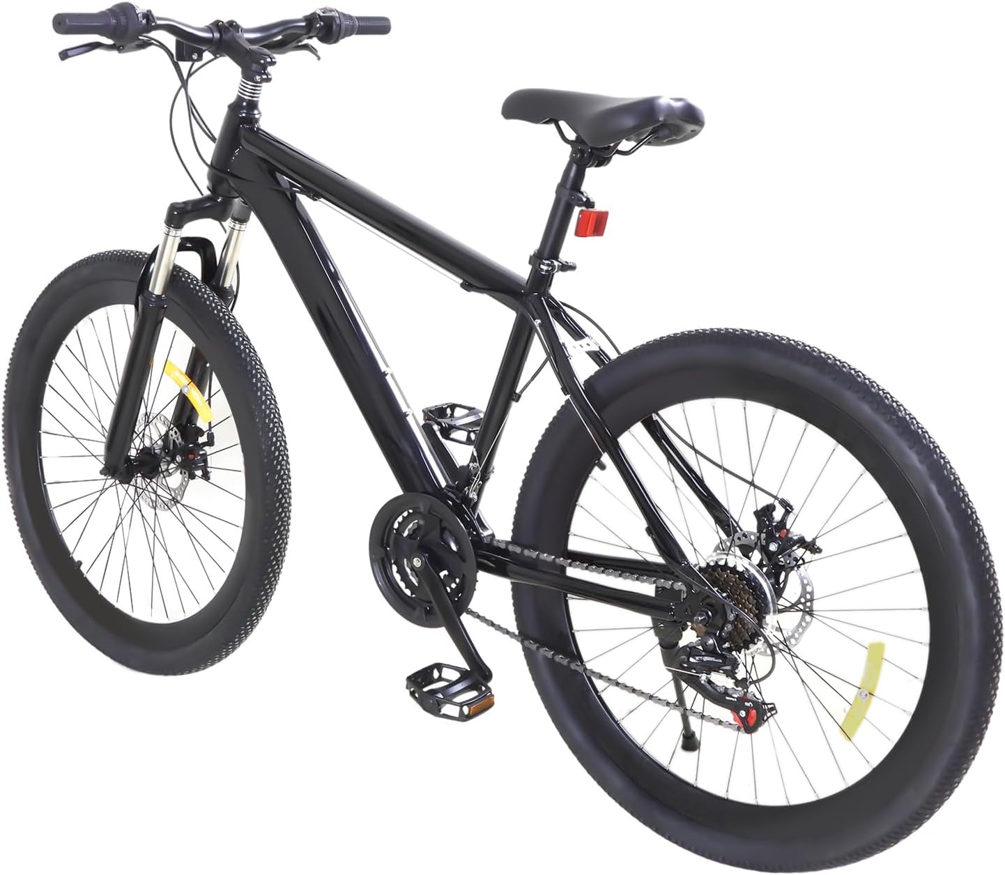 Bicicletta 26 pollici Mountain Bike da Uomo MTB a 21 velocità Biciclette Freestyle in Acciaio ad Alto Contenuto di Carbonio Biciclette Mountain Bike con Altezza Regolabile e Doppia Freno a