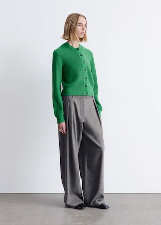 & Other Stories RIB-KNIT CARDIGAN