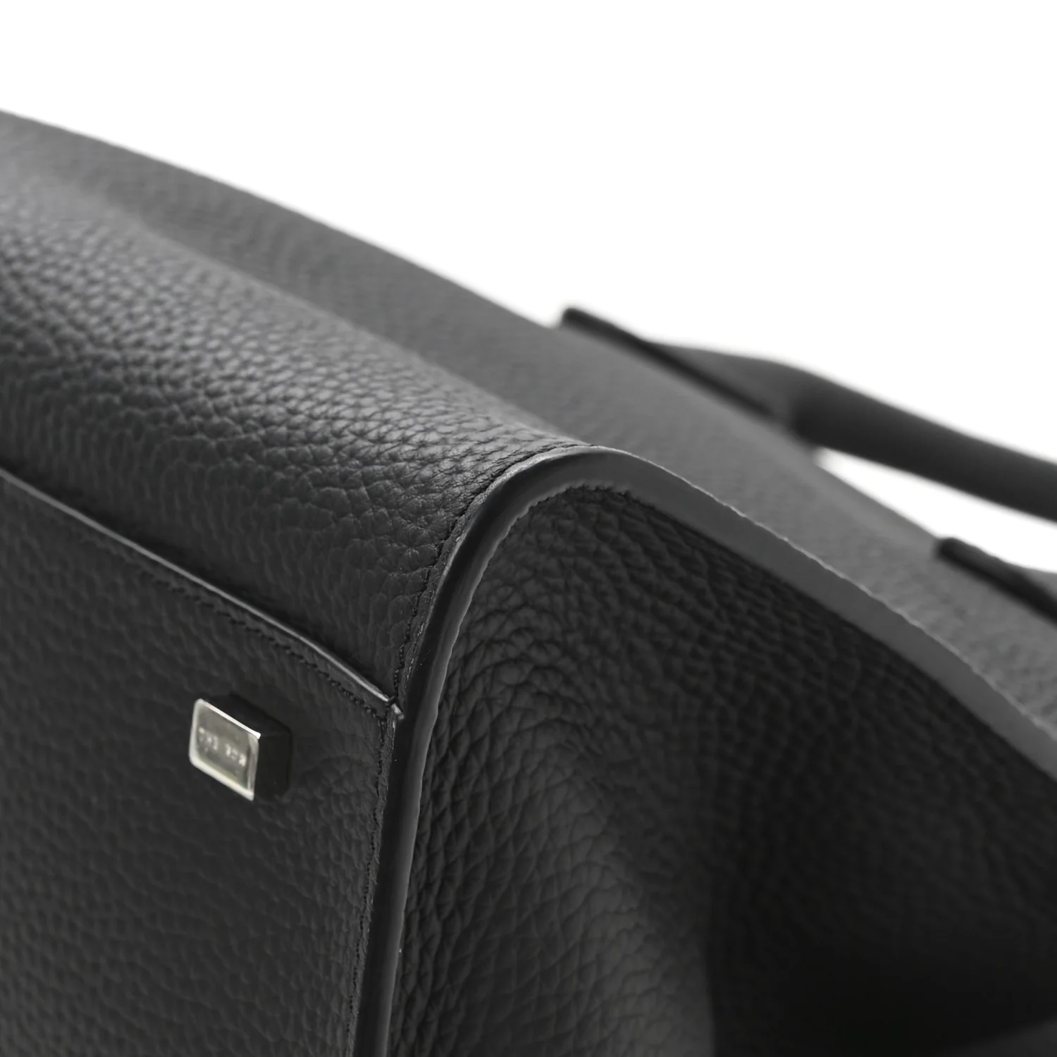 Grained Calfskin Soft Margaux 10 Bag Black - Top Club