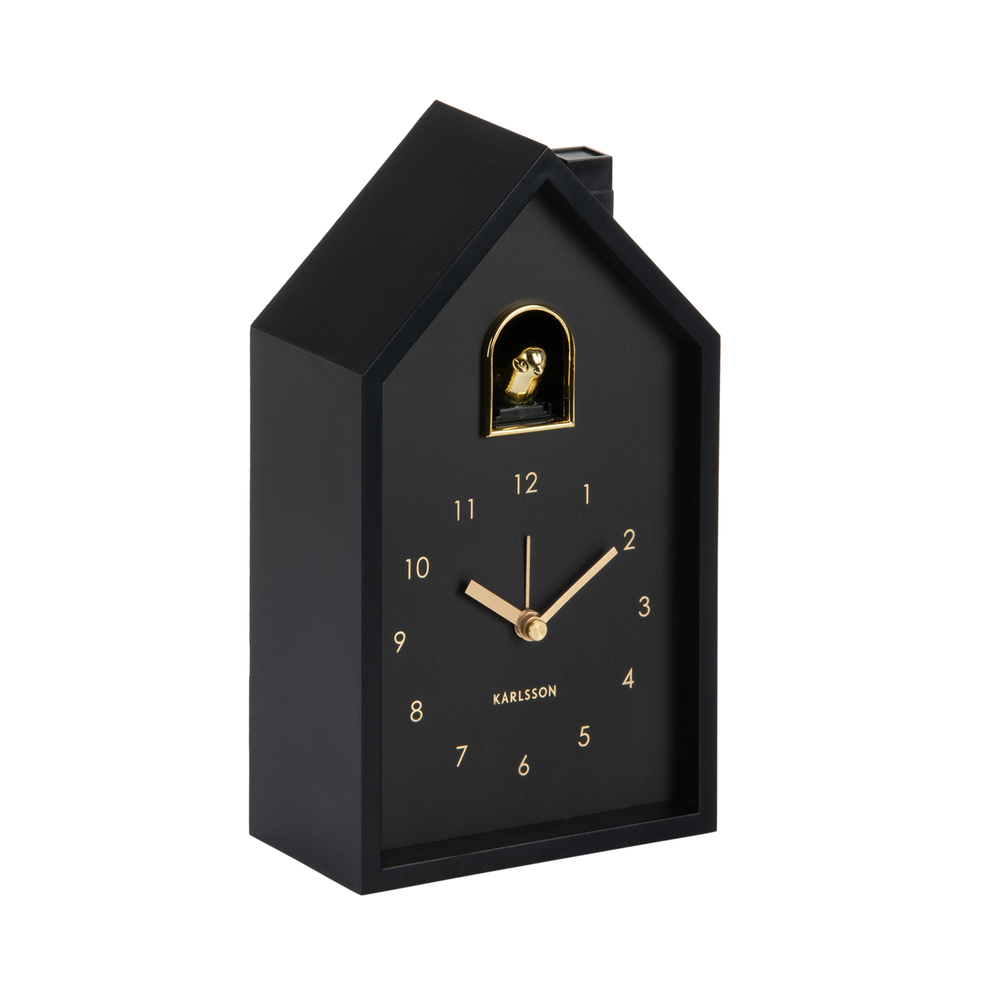 Wekker Modern Cuckoo Oro Zwart
