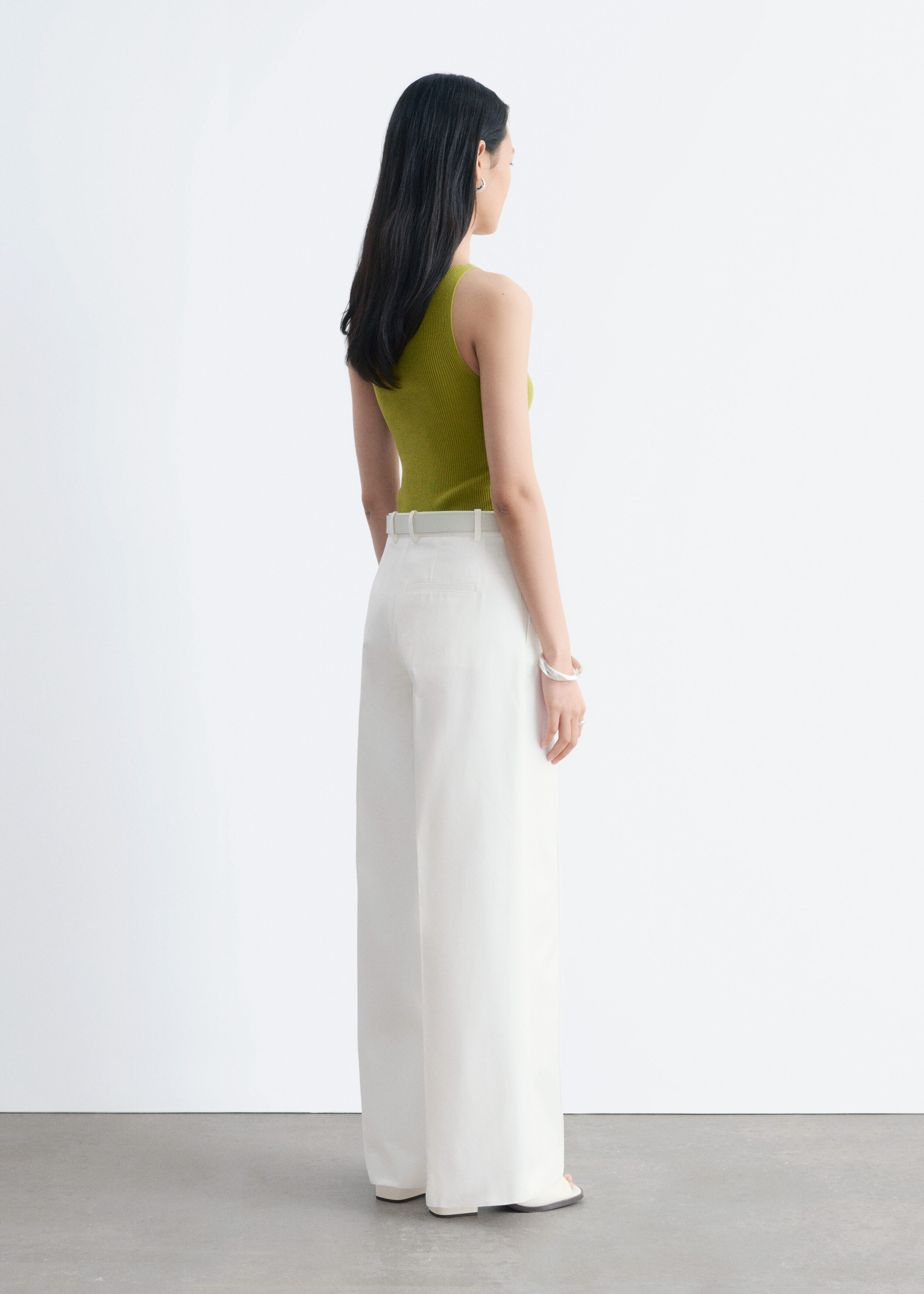 & Other Stories PRESS-CREASE COTTON TROUSERS