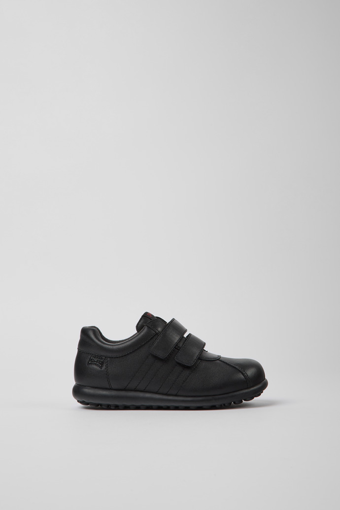 Pelotas Black Leather and Canvas Shoes for Boys