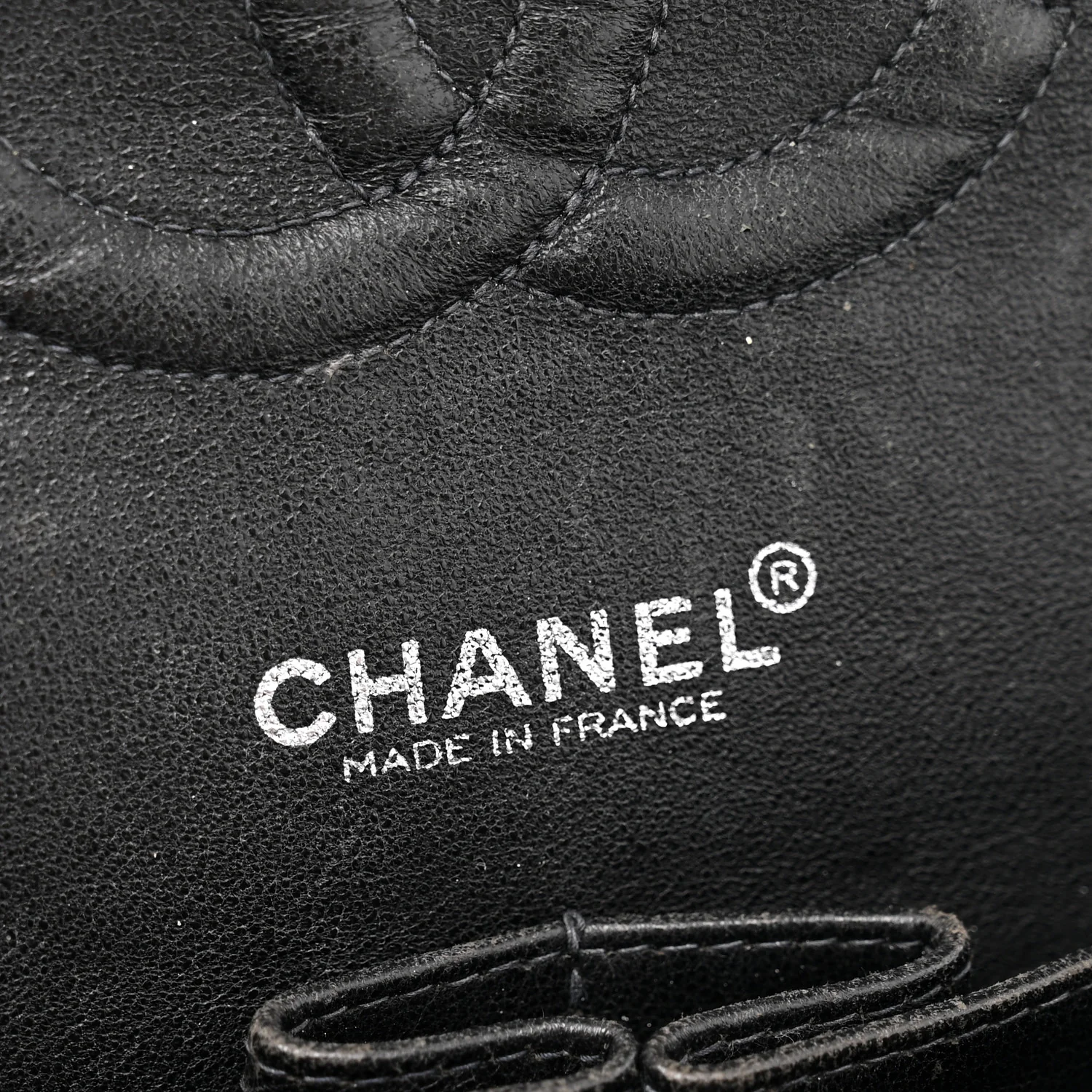 Patent Quilted Medium Double Flap Black - Top Club