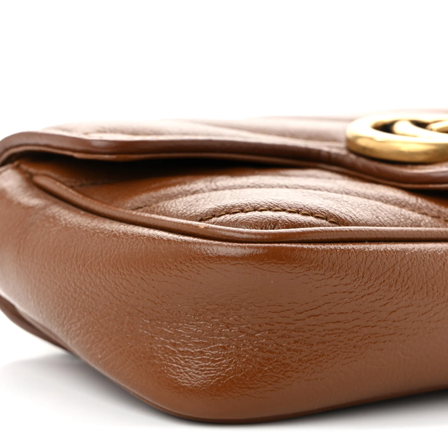 Azalea Calfskin Matelasse Diagonal Super Mini GG Marmont Shoulder Bag Cuir - Top Club