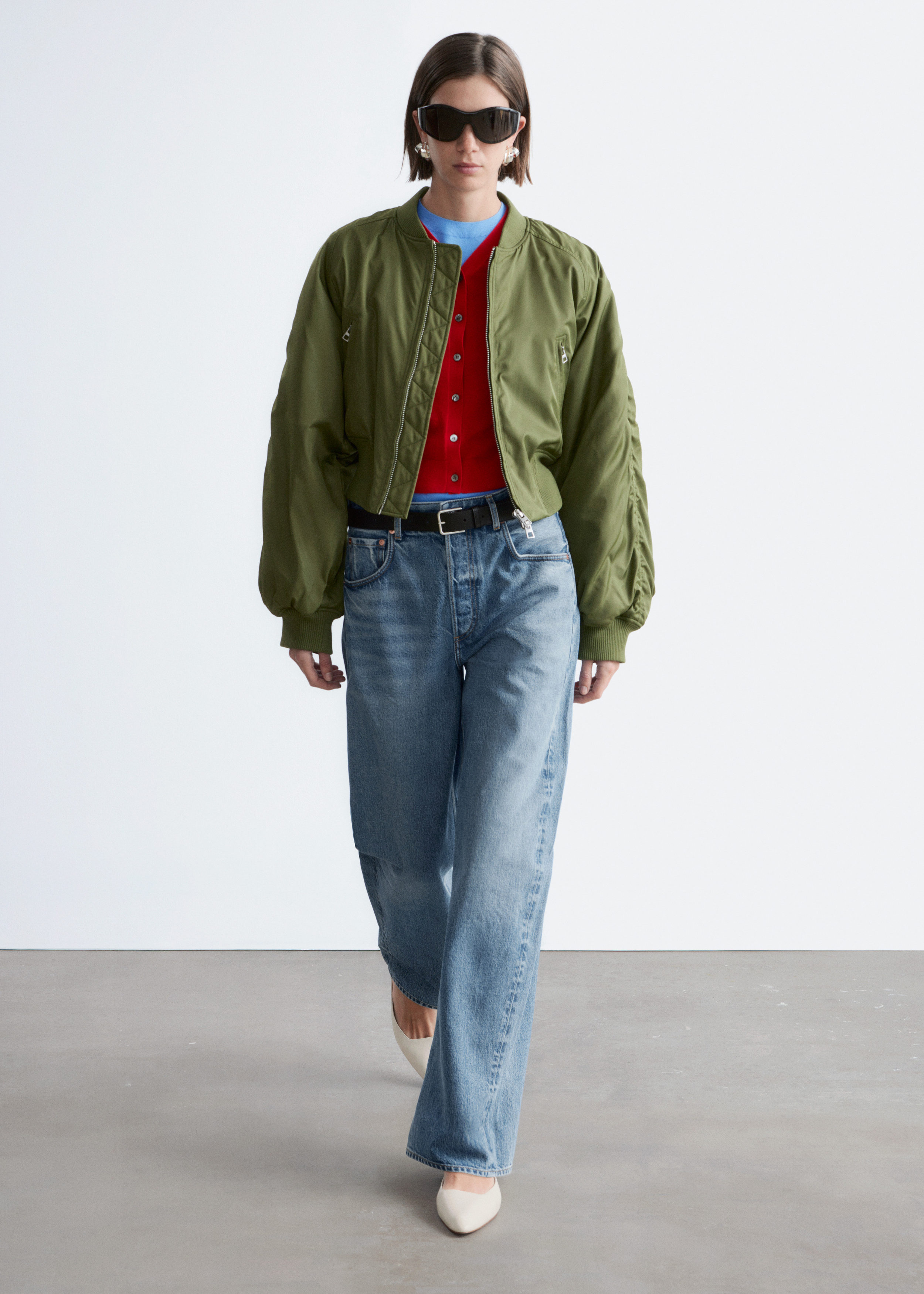 & Other Stories CROPPED BOMBER JACKET