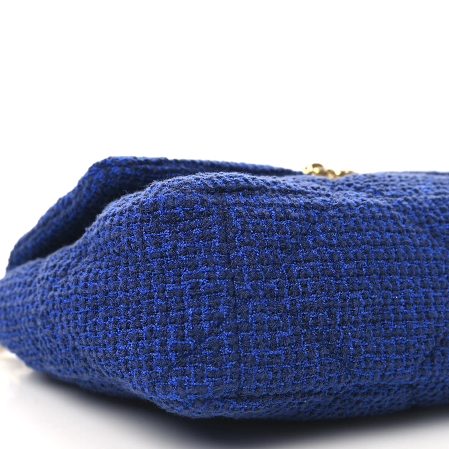Tweed Quilted Large Chanel 19 Flap Blue - Top Club