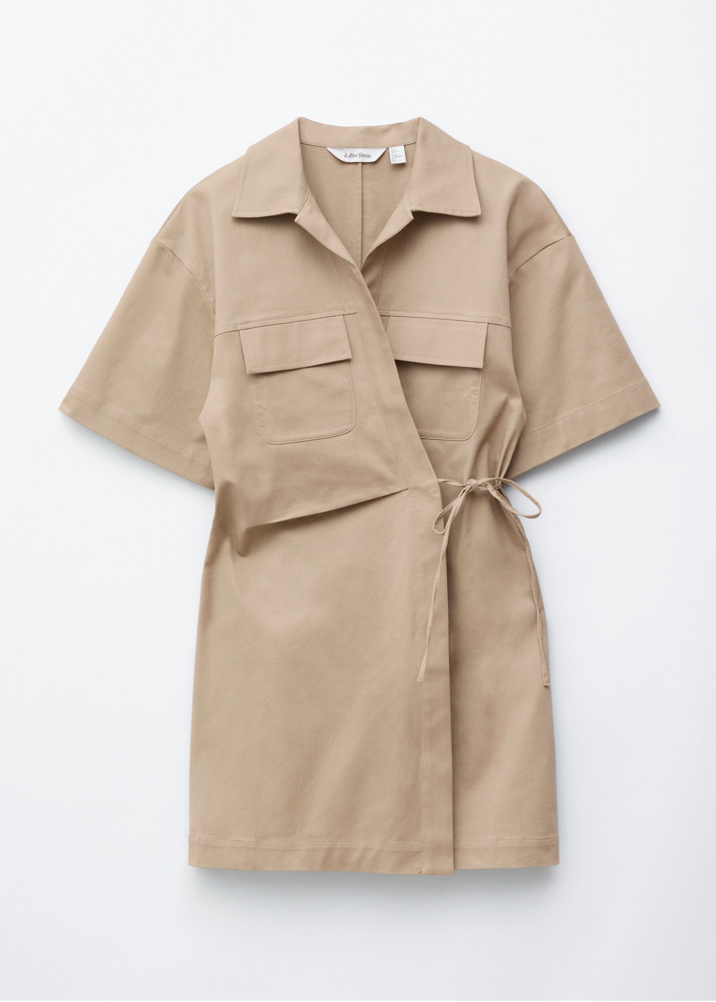 & Other Stories WRAP-FRONT MINI DRESS