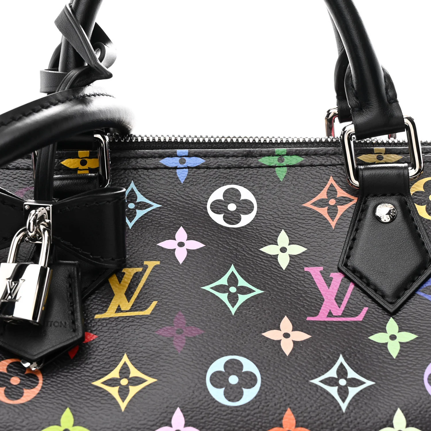 LV X TM Monogram Multicolor Speedy Soft 30 Black - Top Club