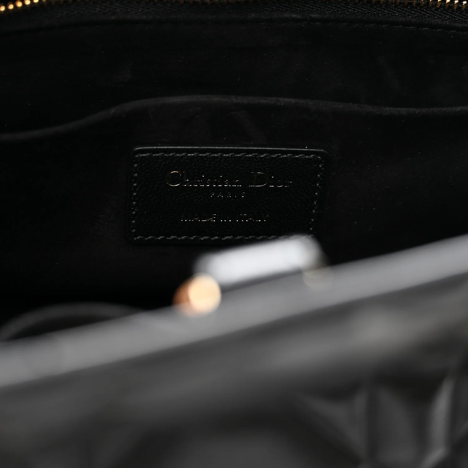 Lambskin Cannage The Lady 95.22 Black - Top Club