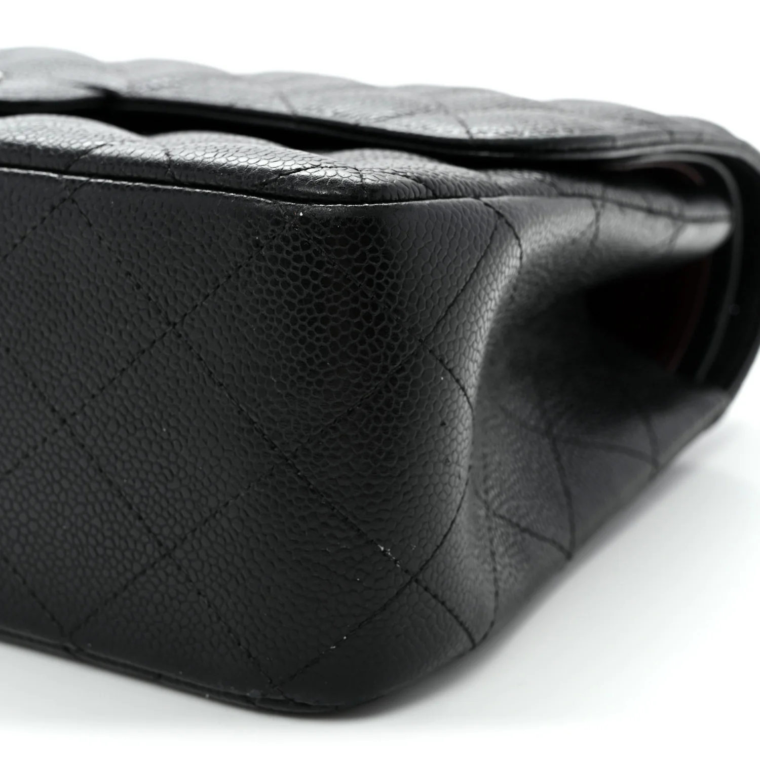 Caviar Quilted Jumbo Double Flap Black - Top Club
