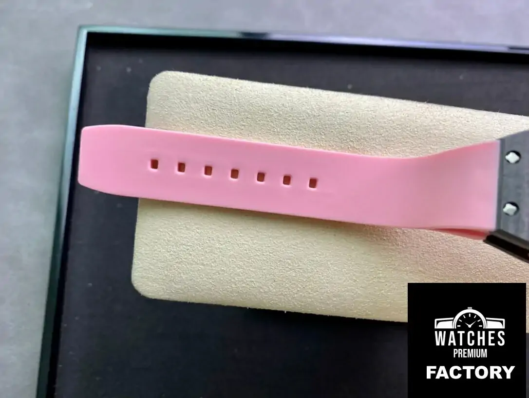 Richard Mille RM-07 Bon Bon RM Factory Pink Rubber Strap