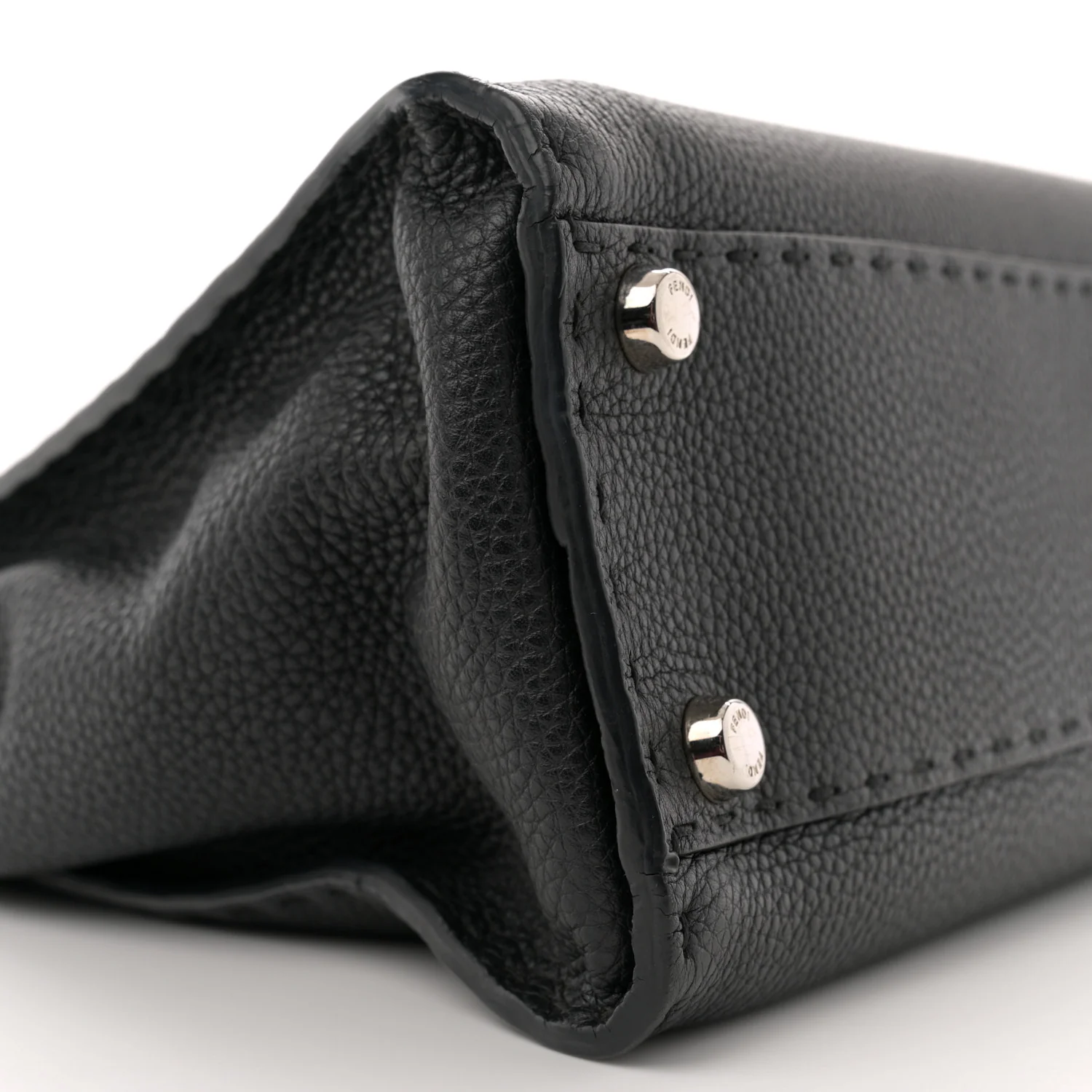 Cuoio Romano Selleria Bi-Color Medium Peekaboo Iconic Satchel Black Mou - Top Club