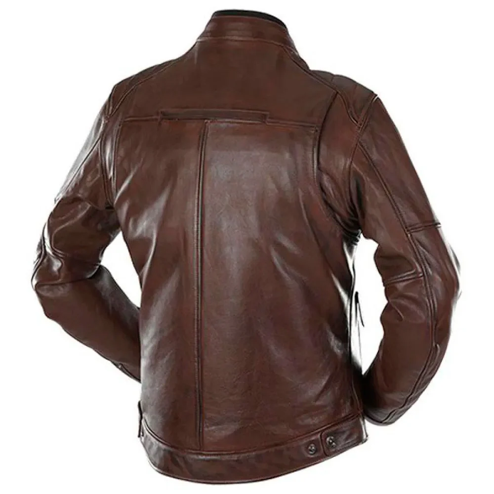 CHAQUETA PIEL ÜBERLAP JOHAN MARRON