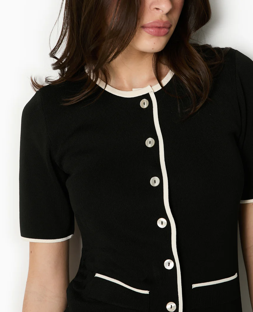 Pimkie Robe courte boutonnée en maille