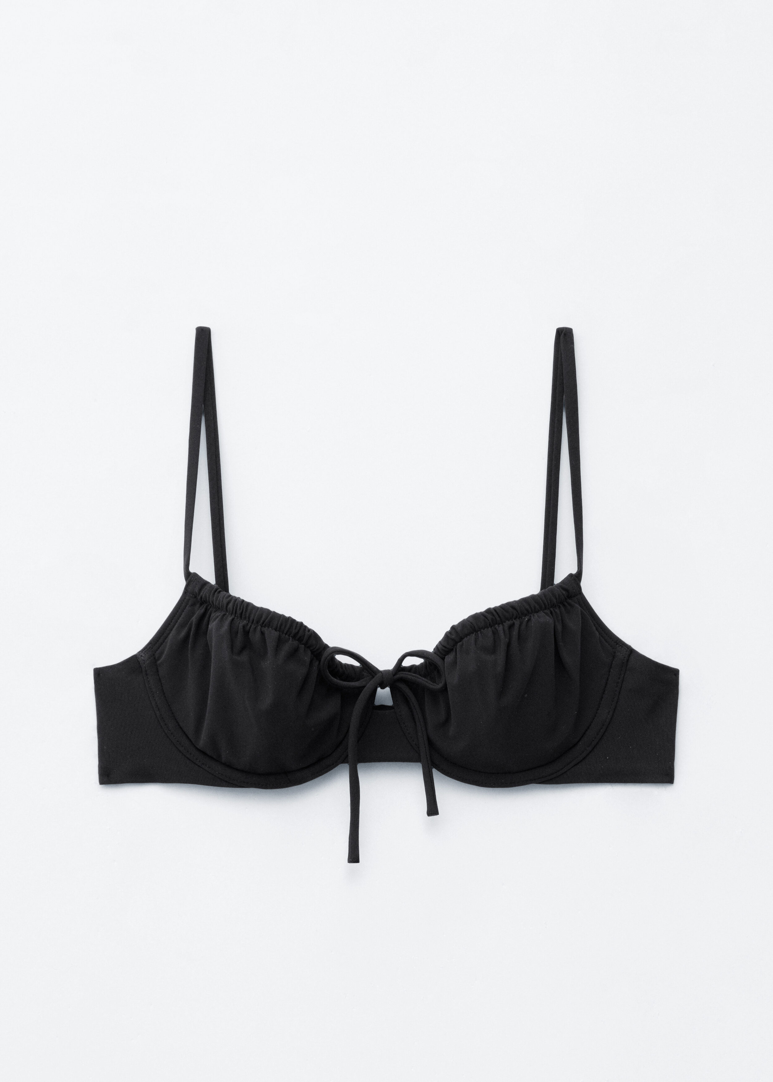 & Other Stories BOW-DETAIL UNDERWIRE BIKINI TOP