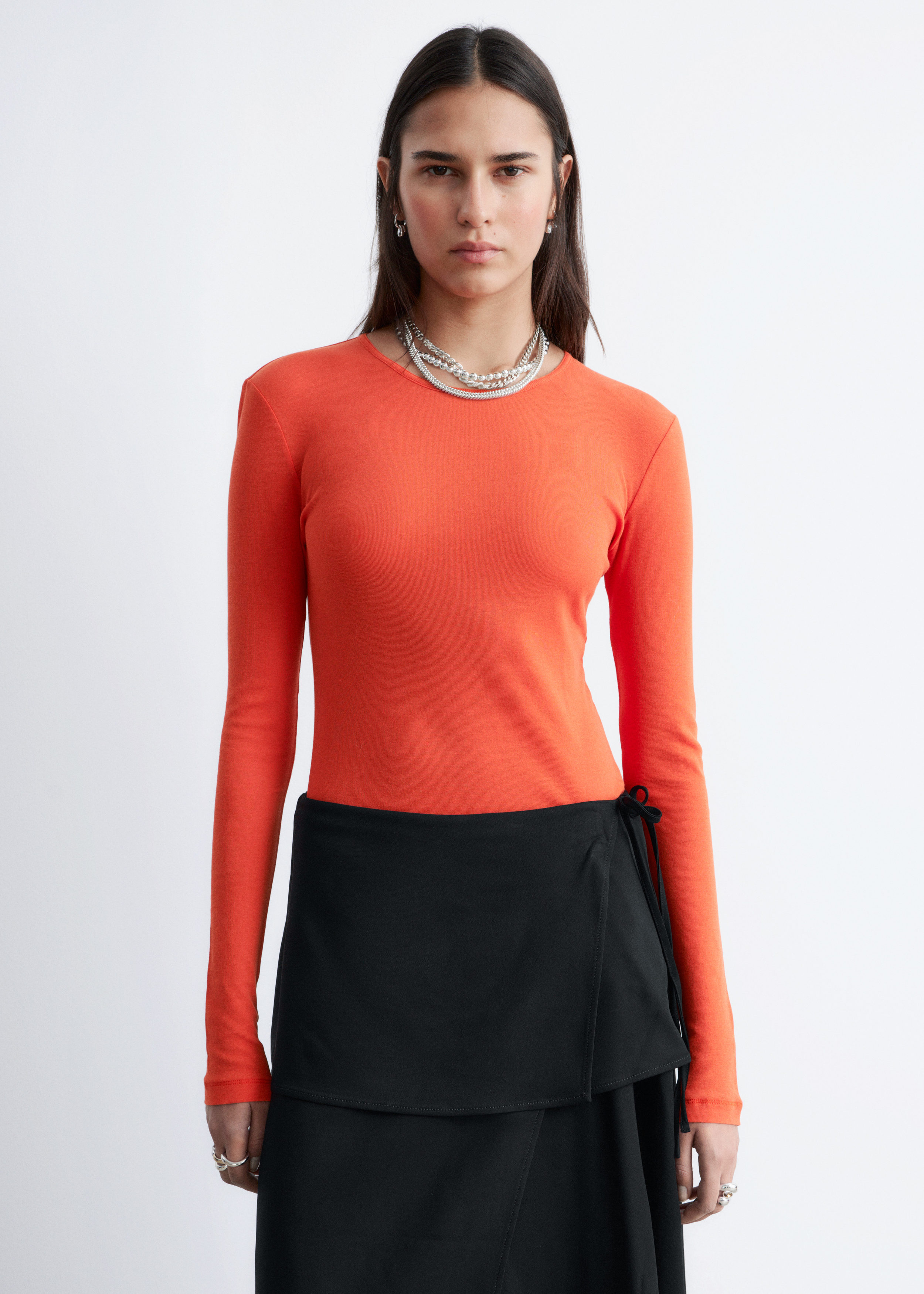& Other Stories LONG-SLEEVE COTTON TOP