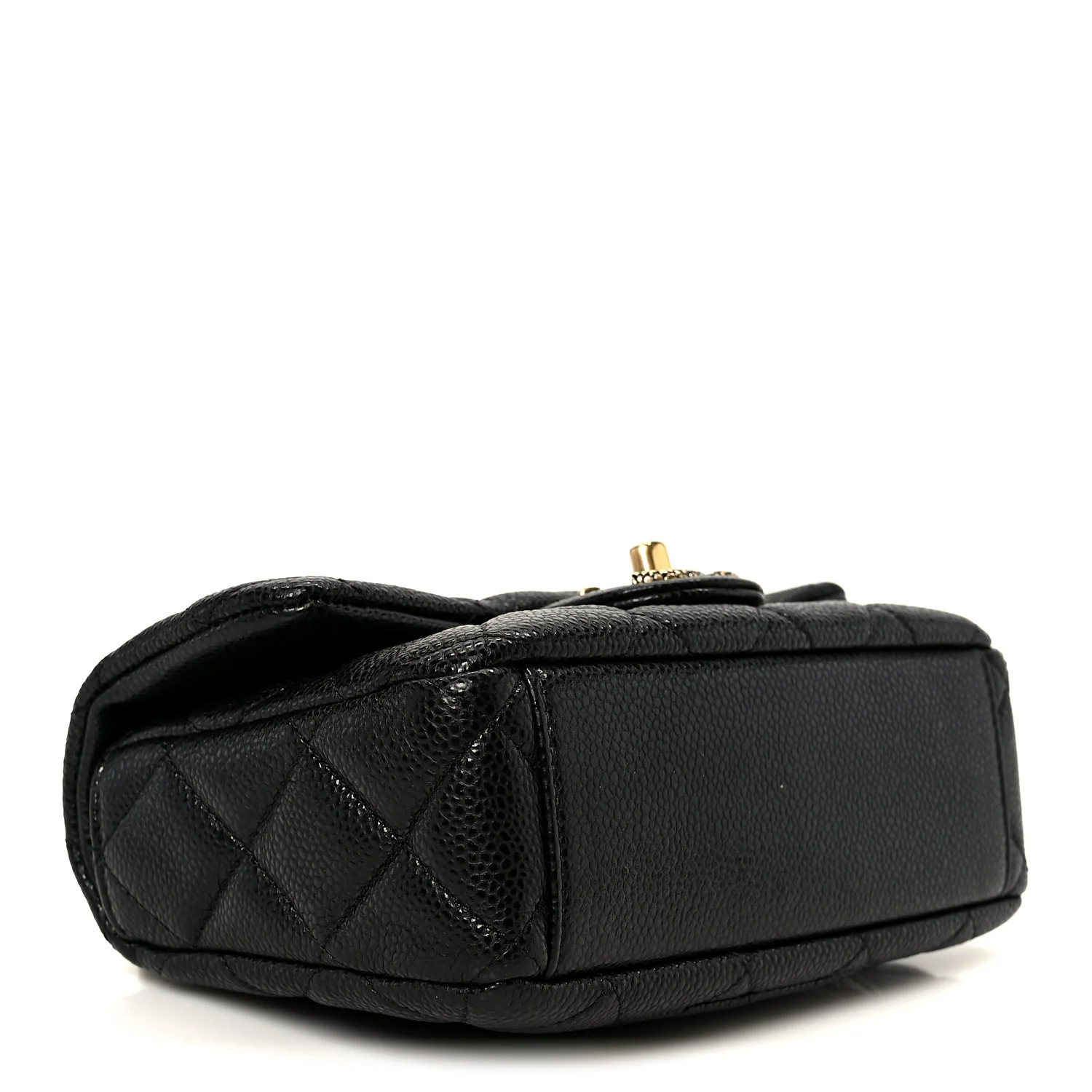 Grained Lambskin Quilted Mini Flap Black - Top Club