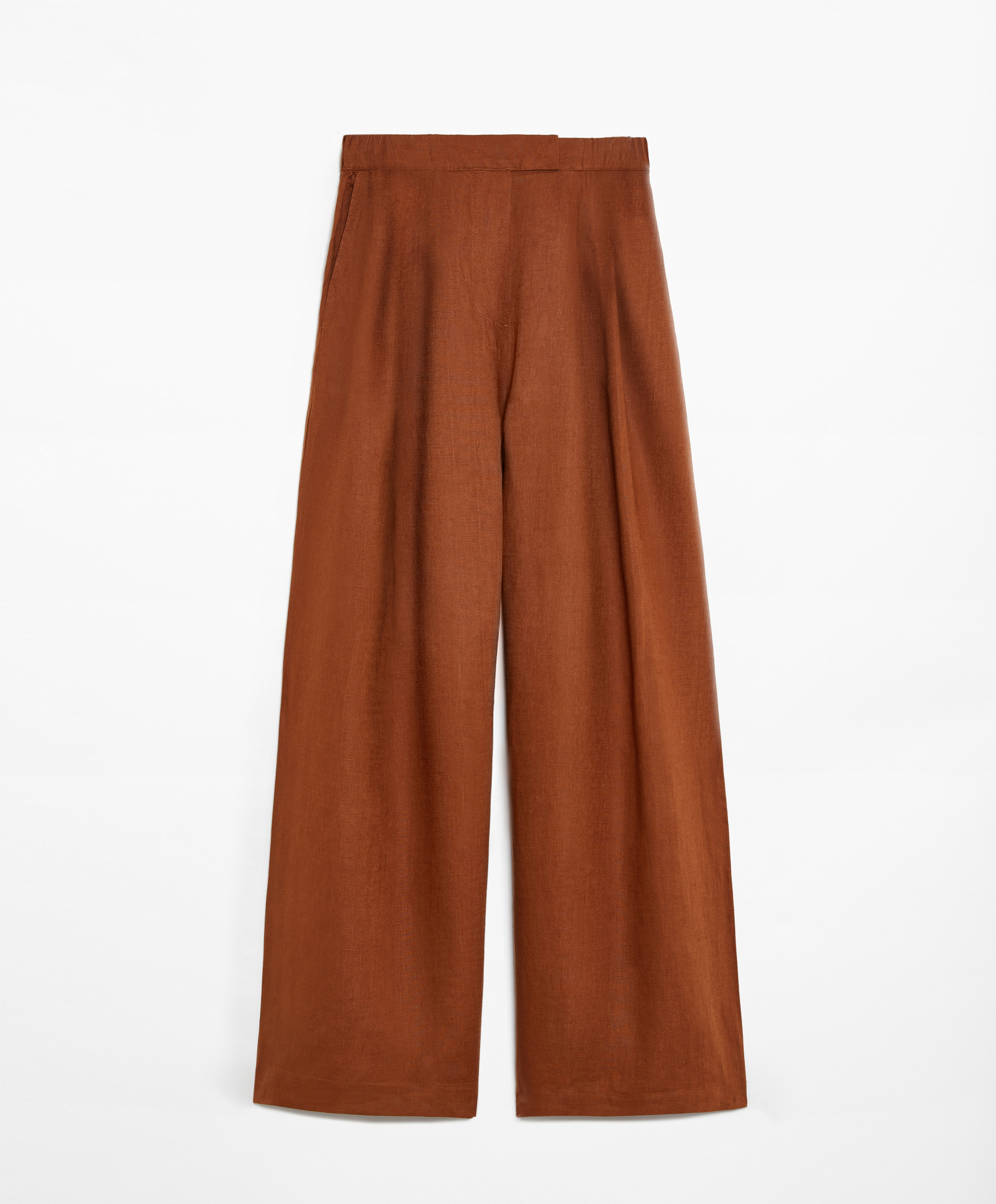 OYSHO Tailored-fit 100% linen trousers