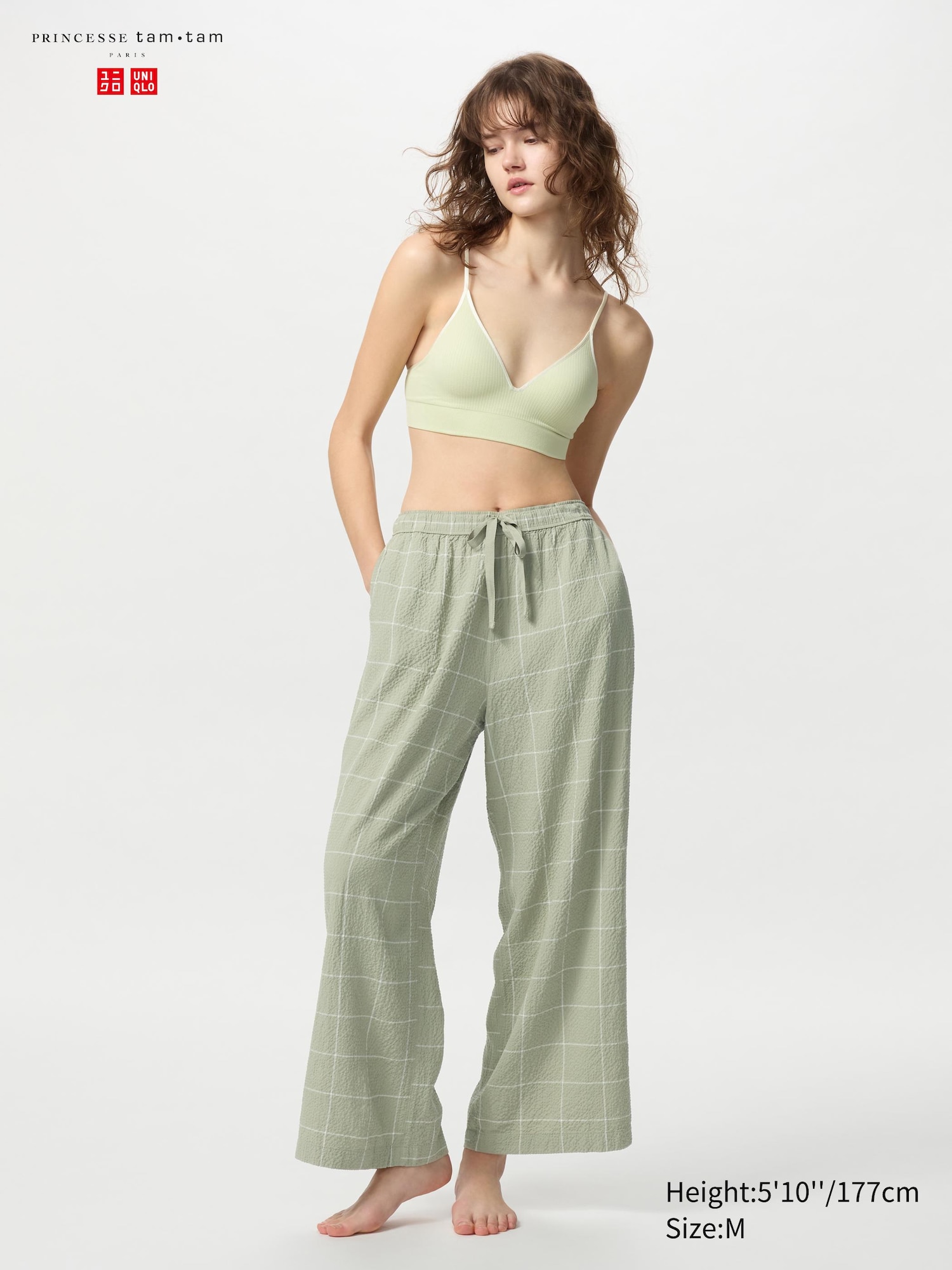 PRINCESSE tam・tam Seersucker Easy Pants