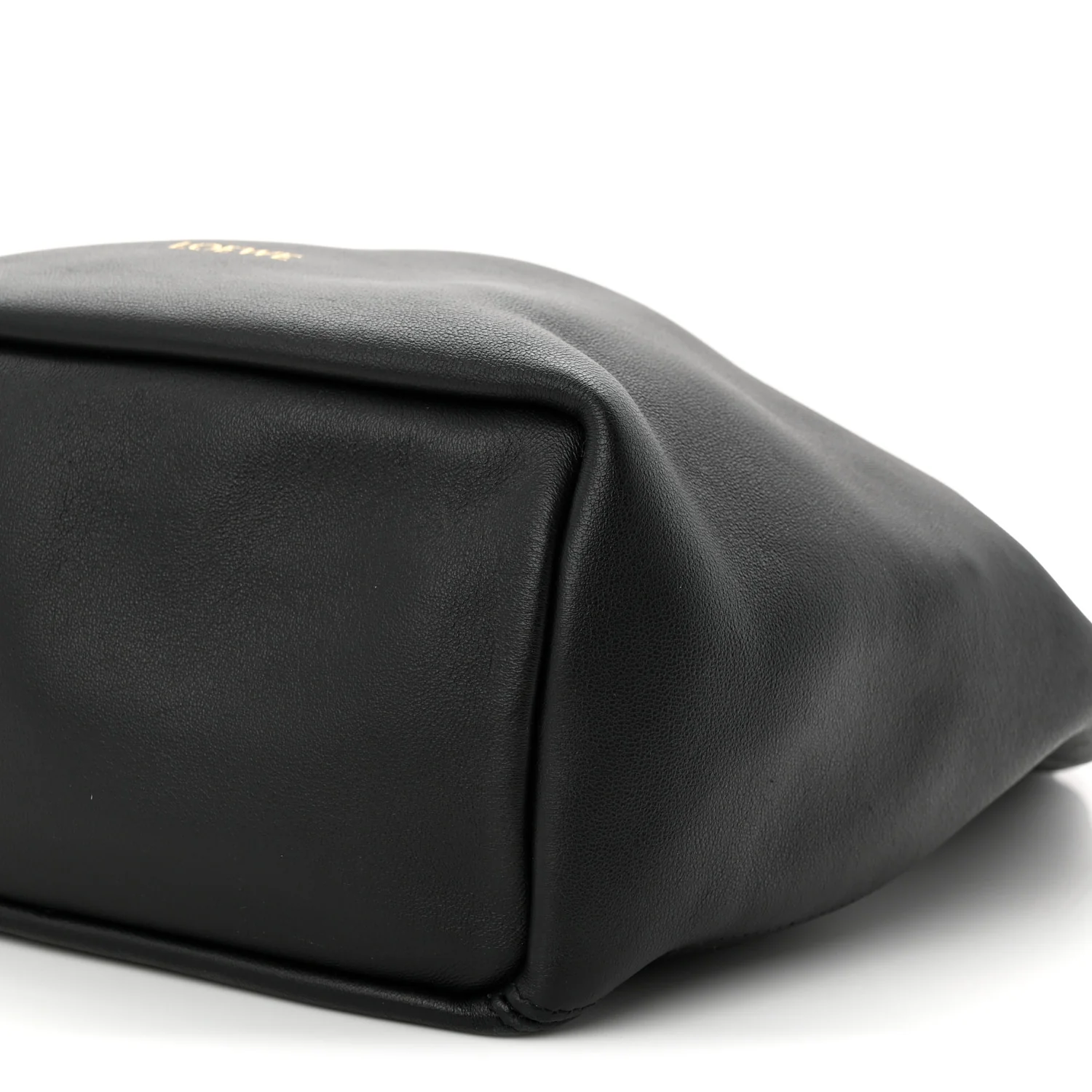 Buttery Nappa Lambskin Small Squeeze Bag Black - Top Club