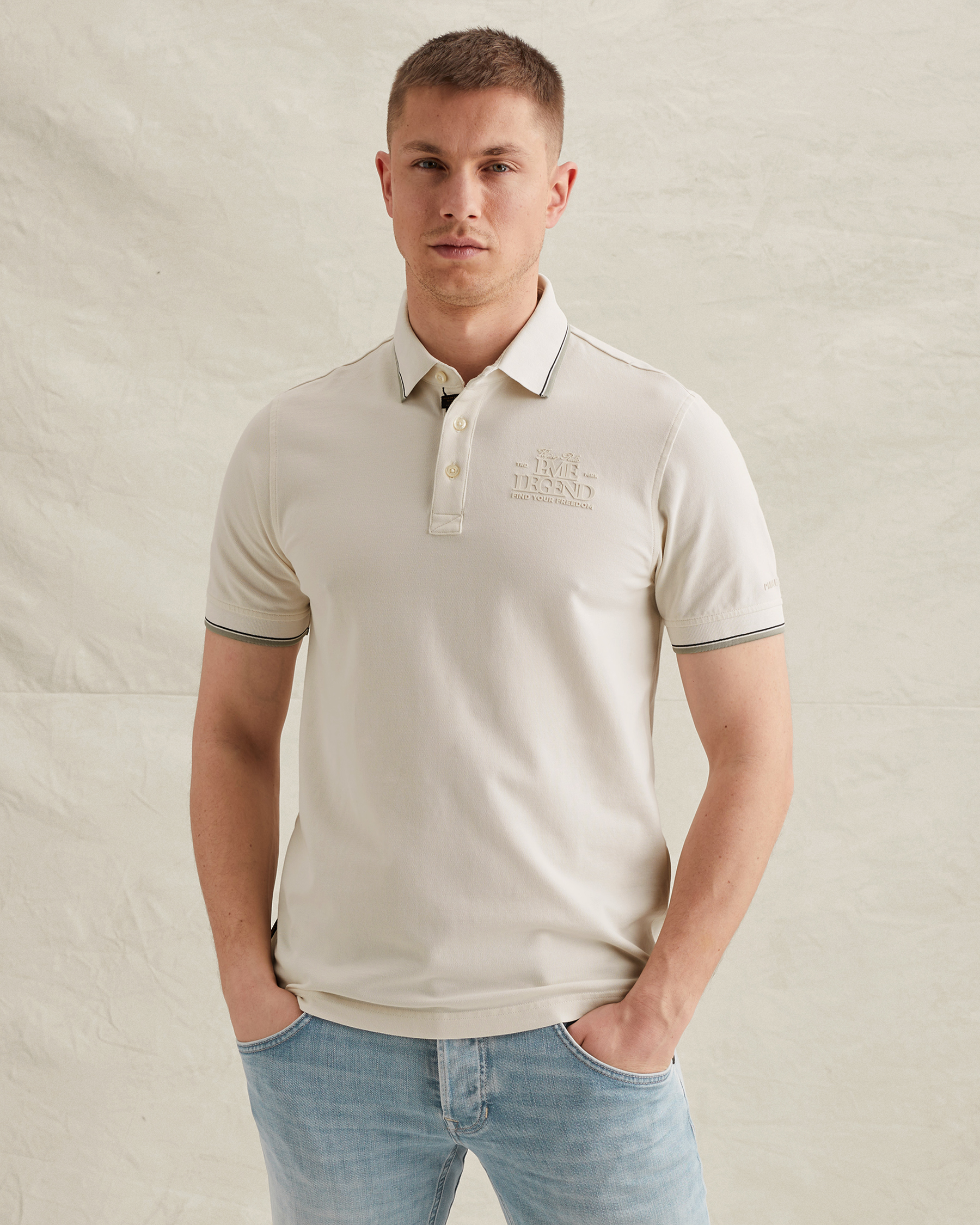 Polo shirt in piqué with artworkx