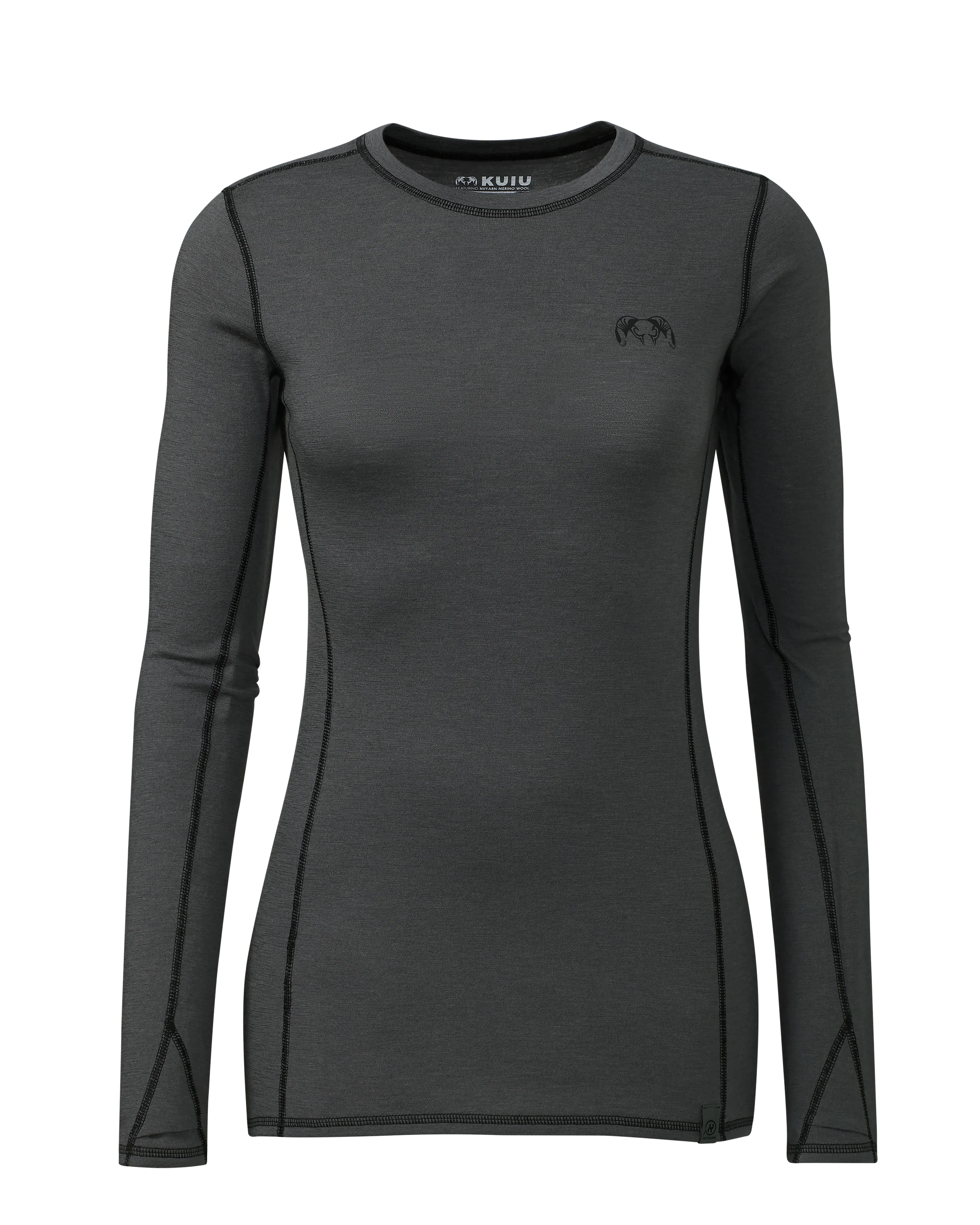 Women's ULTRA Merino 145 LS Crew | Gunmetal