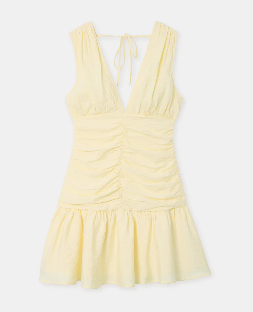 Pimkie Robe courte avec effets drapés et col V