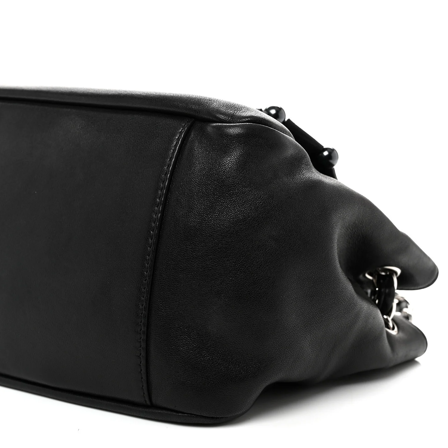 Lambskin Pearl Obsession Flap Black - Top Club