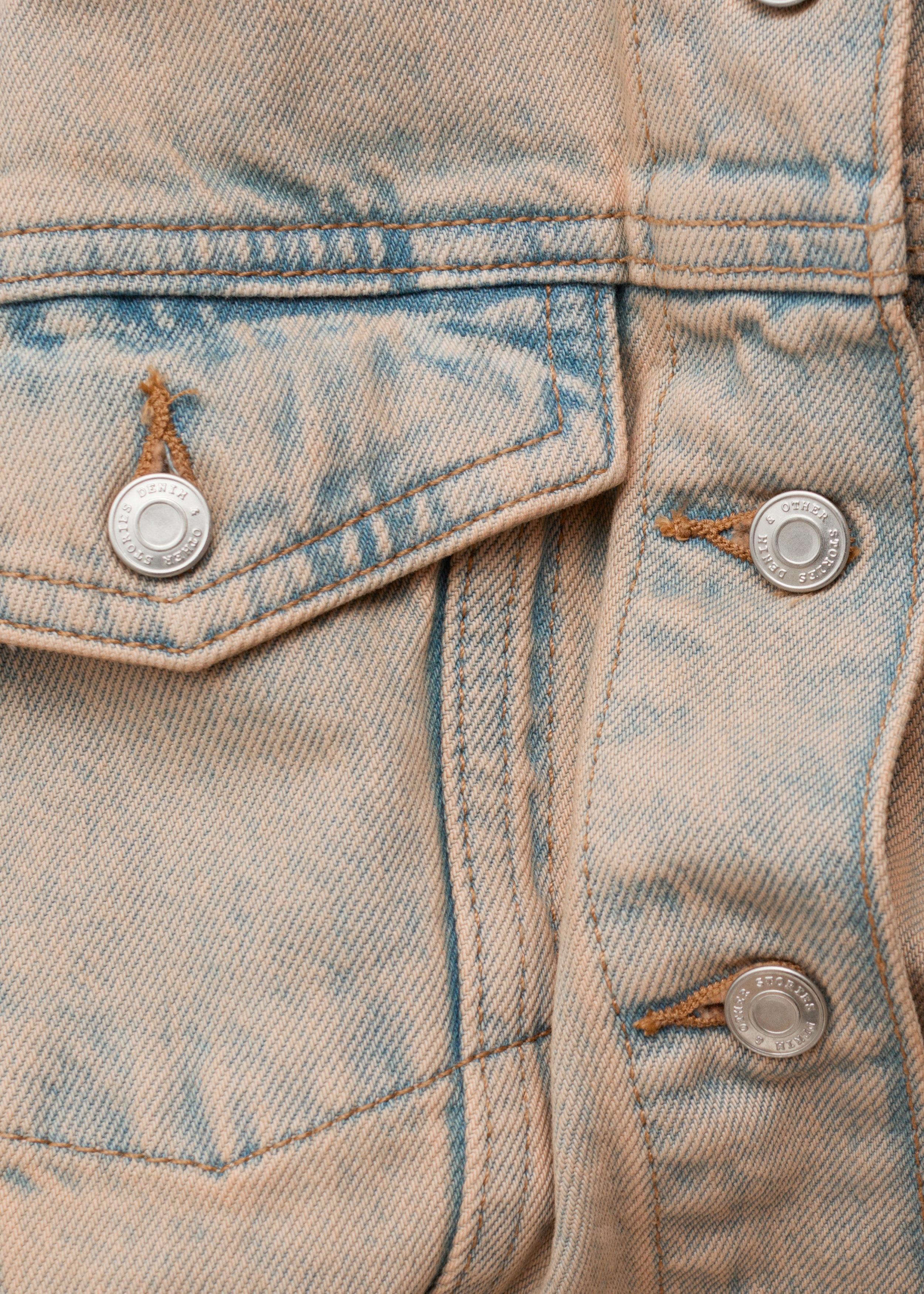 & Other Stories CROPPED OVERDYE DENIM JACKET