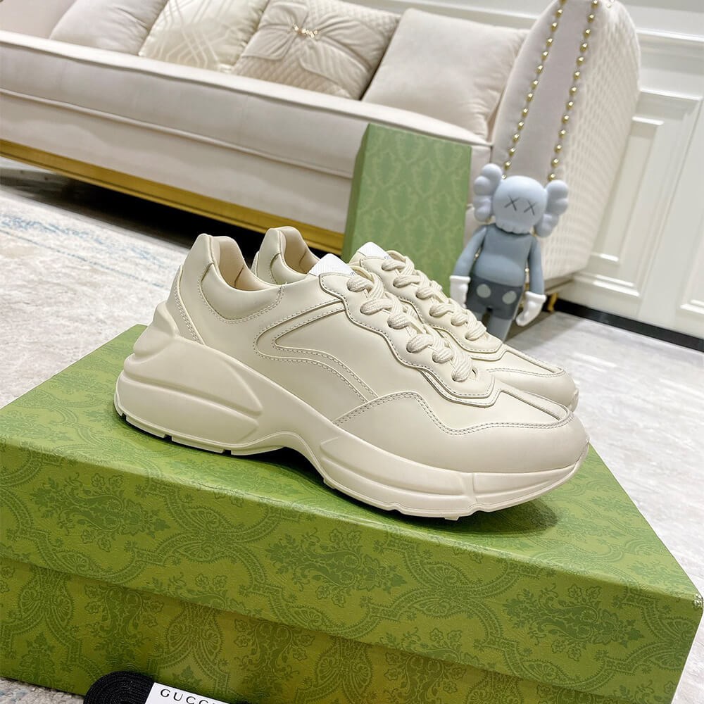 Gucci Rhyton Leather Sneakers - Top Club