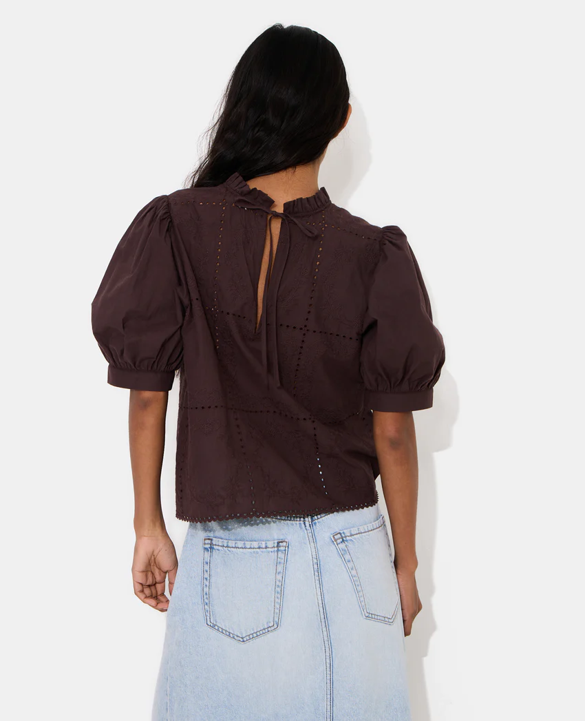 Pimkie Blouse avec détails ajourés et broderies