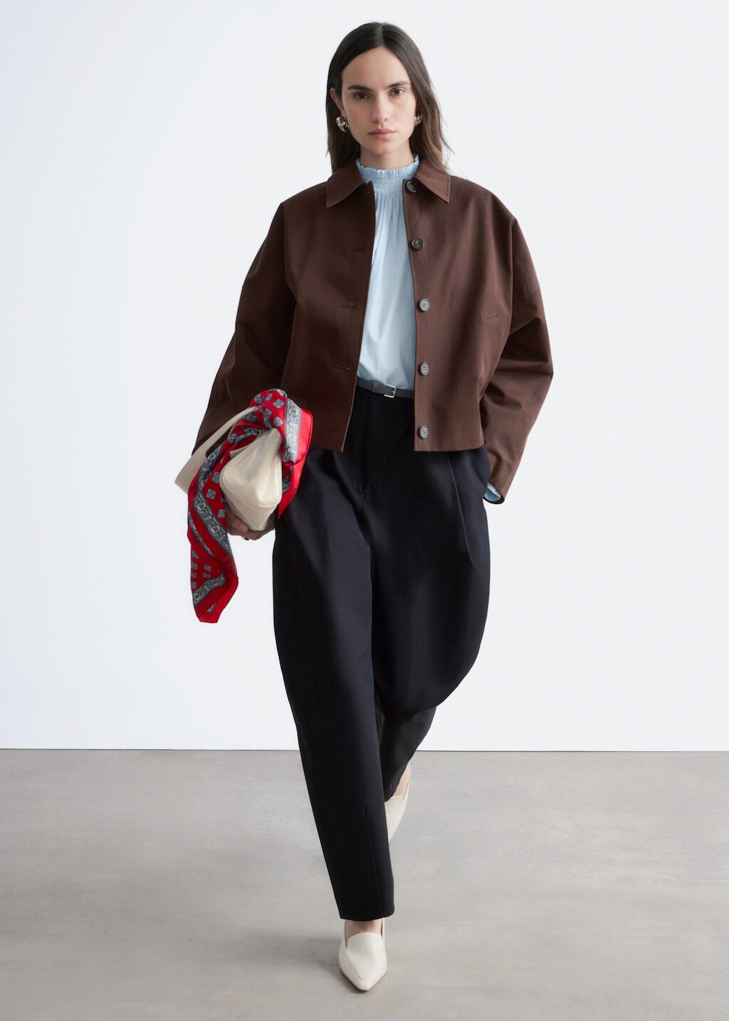 & Other Stories BOXY COTTON JACKET